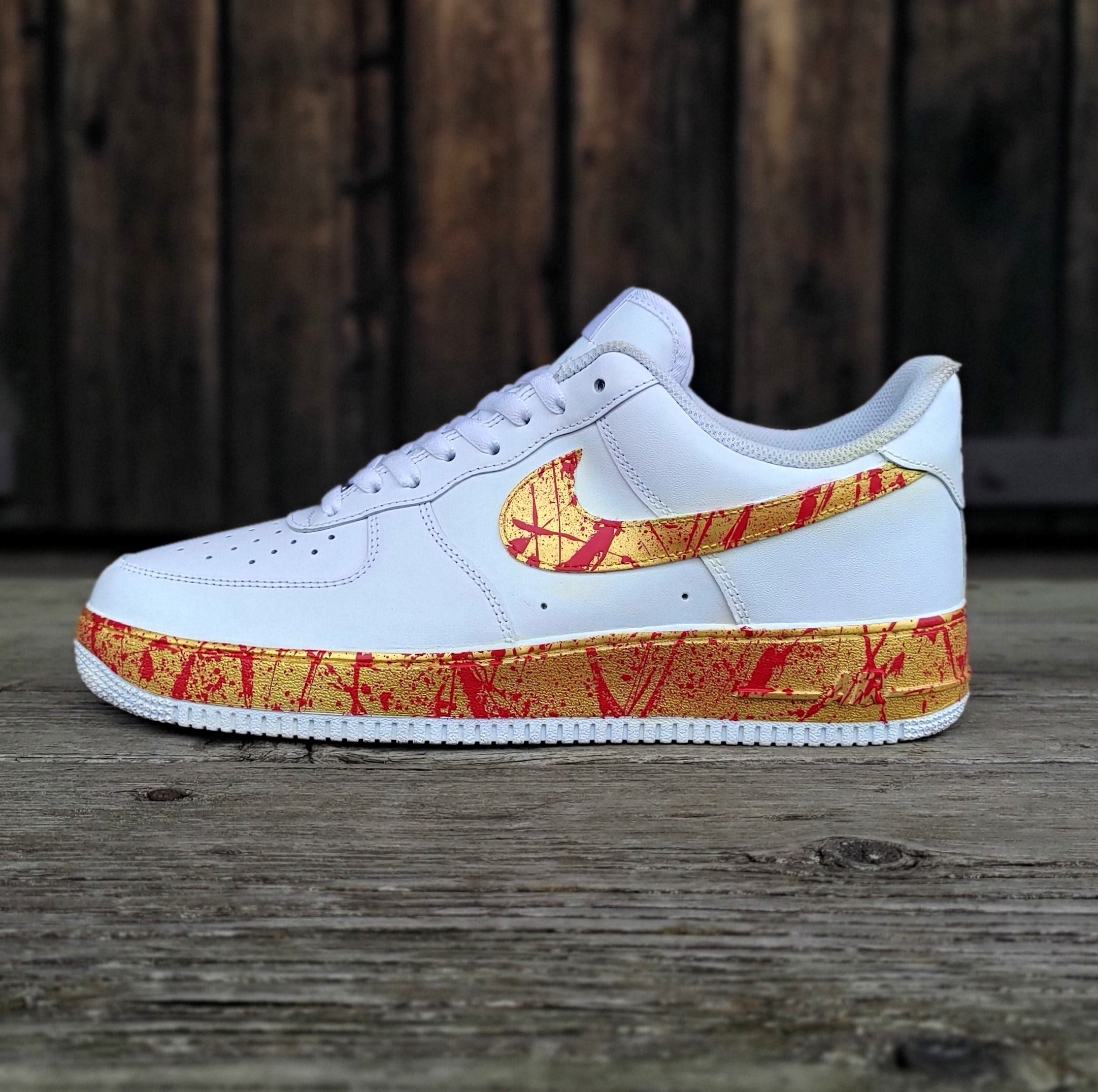 AF1 Bloody Gold Splatter Shop InsaneSneakers