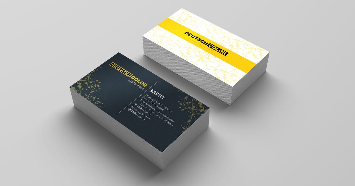 Business Card Portofolio Graphic Ui Ux Designer