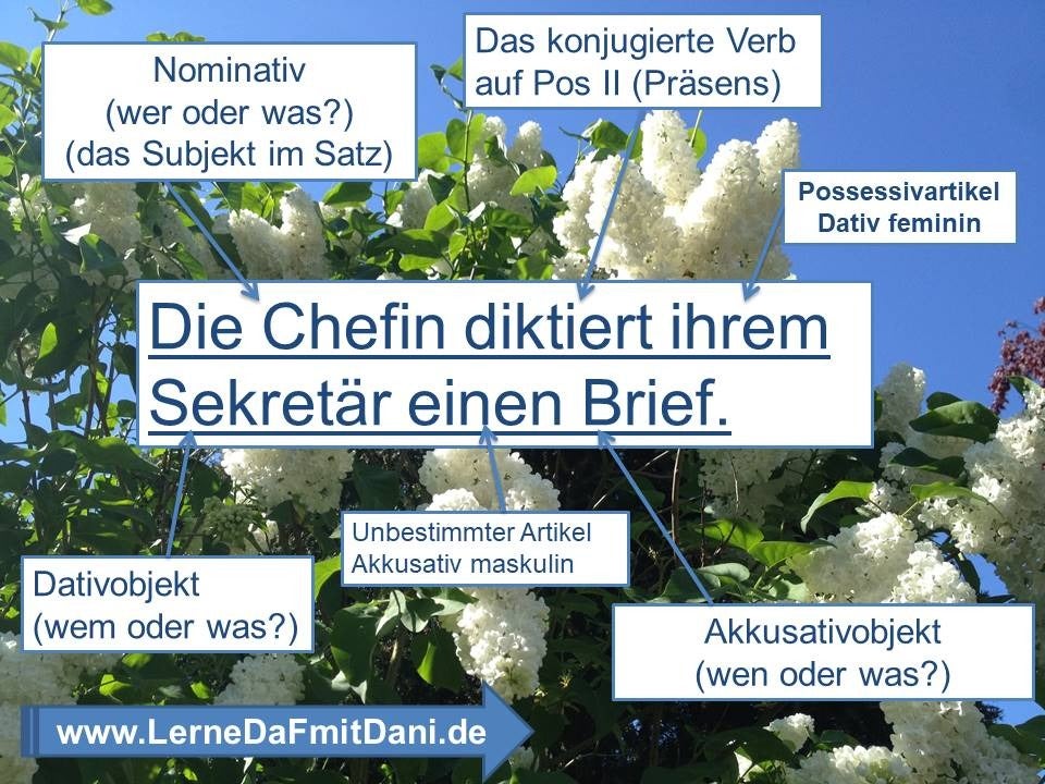 Sätze - Lernmaterial | Lerne Deutsch Mit Dani