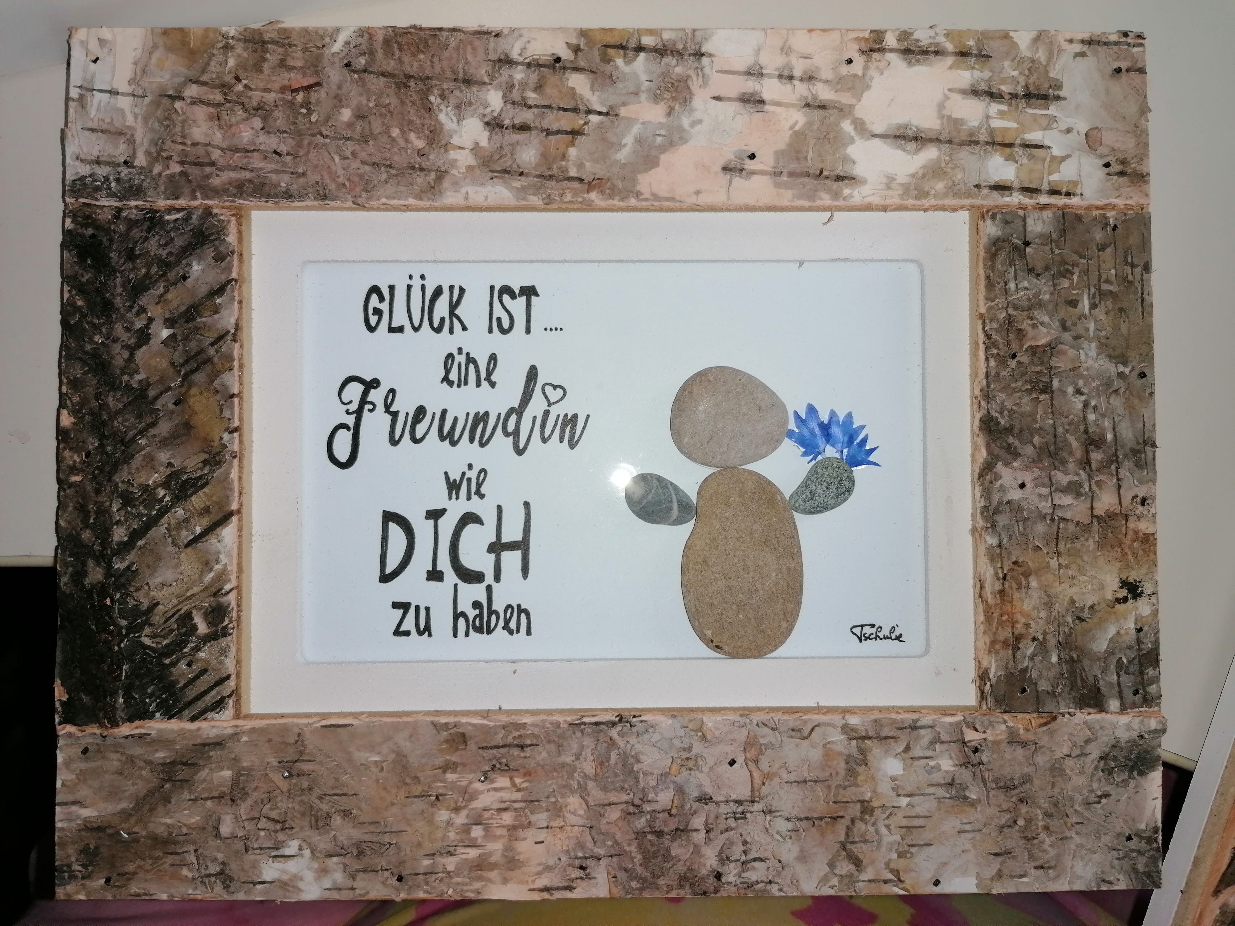 Steinbilder Freundschaft Shop Handmade with Love by Tschulie