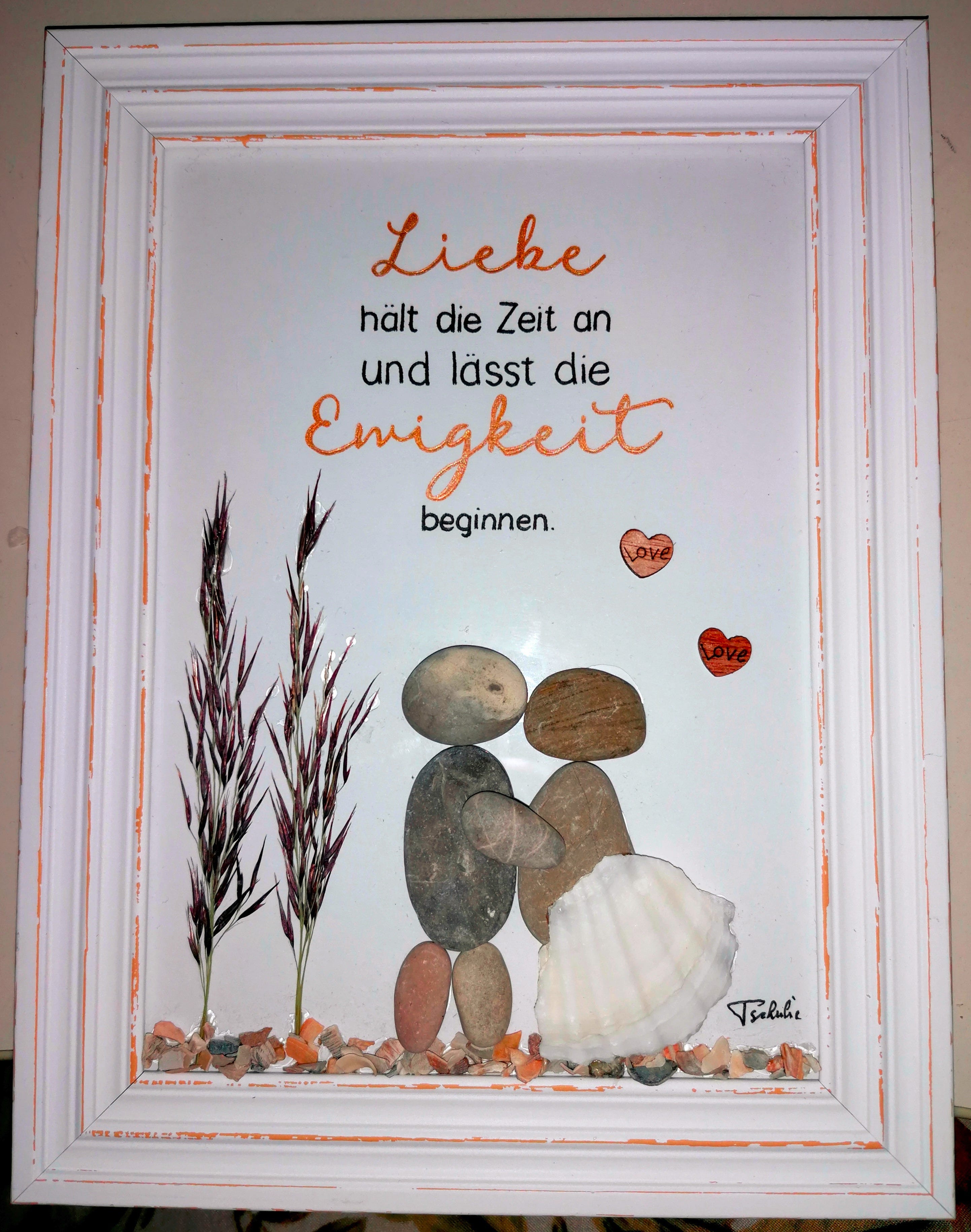 Steinbilder Handmade with Love by Tschulie