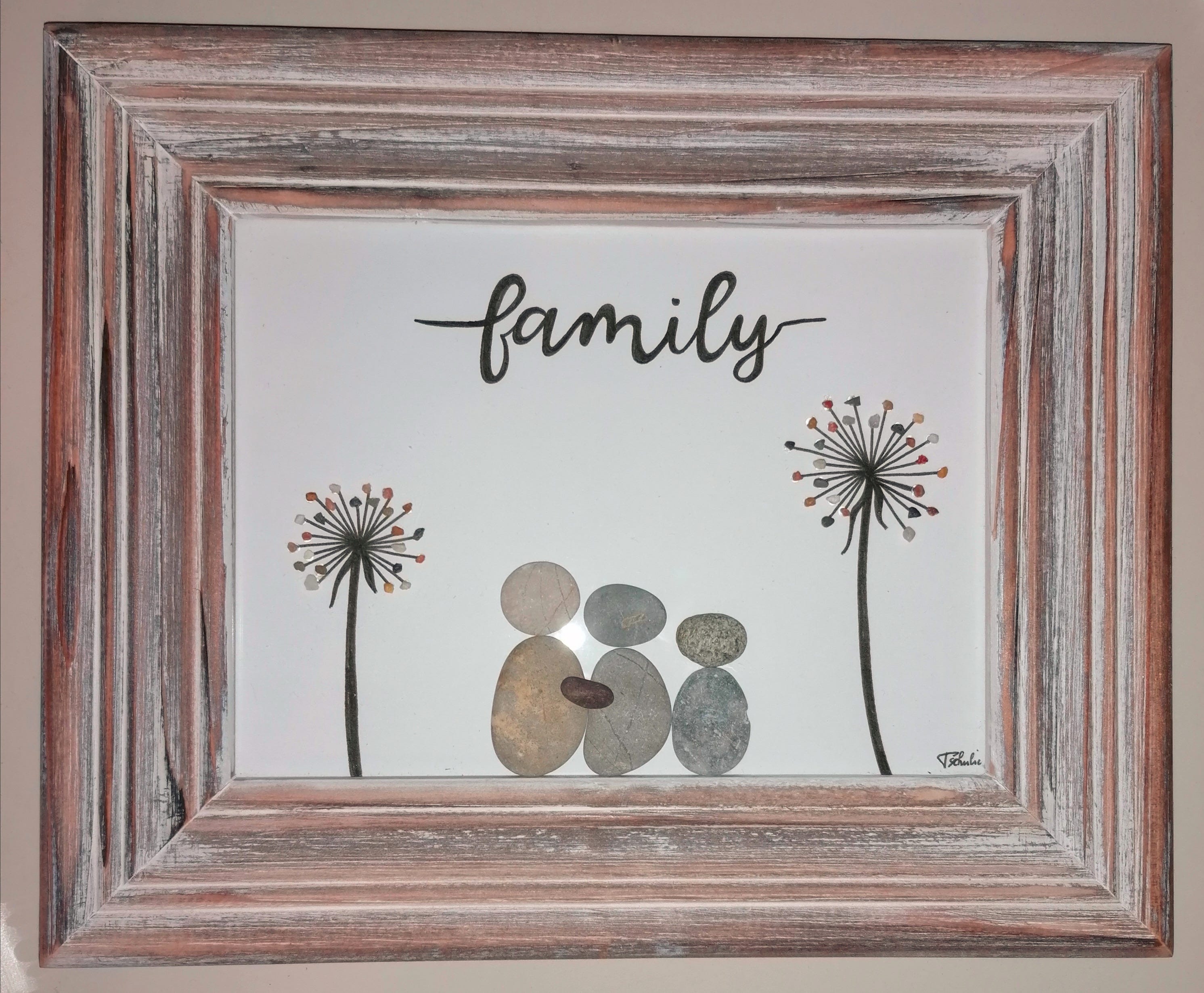 Steinbilder Familie Shop Handmade with Love by Tschulie