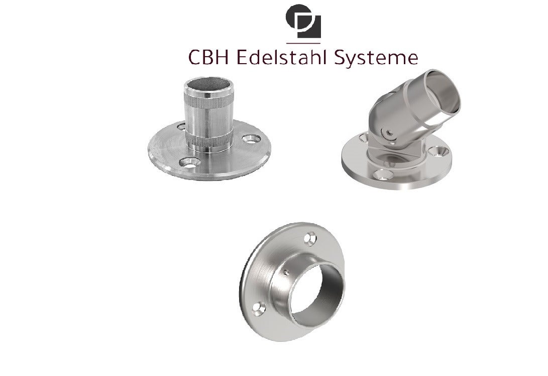 Edelstahl Bodenanker / Wandanschlüsse - Shop | CBH Edelstahlsysteme