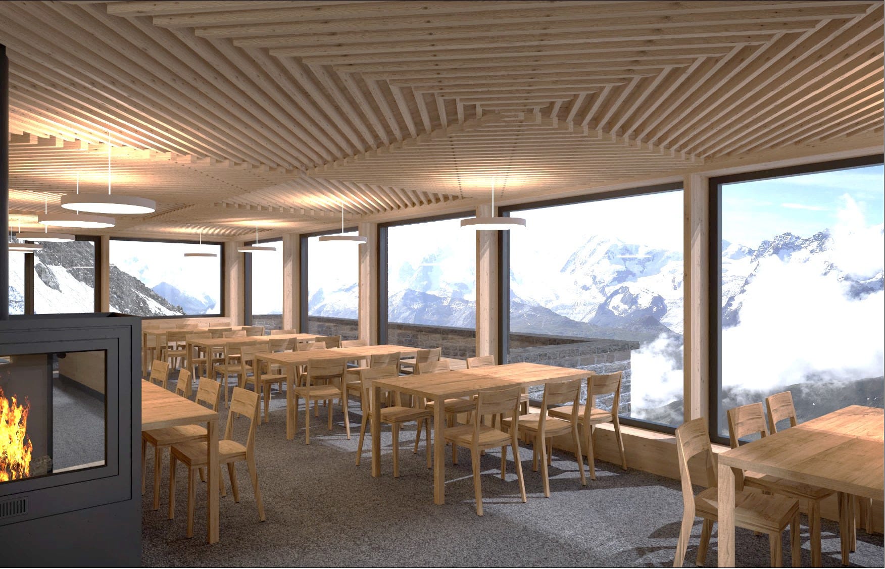 Neubau Hütte Rothornhütte Zermatt