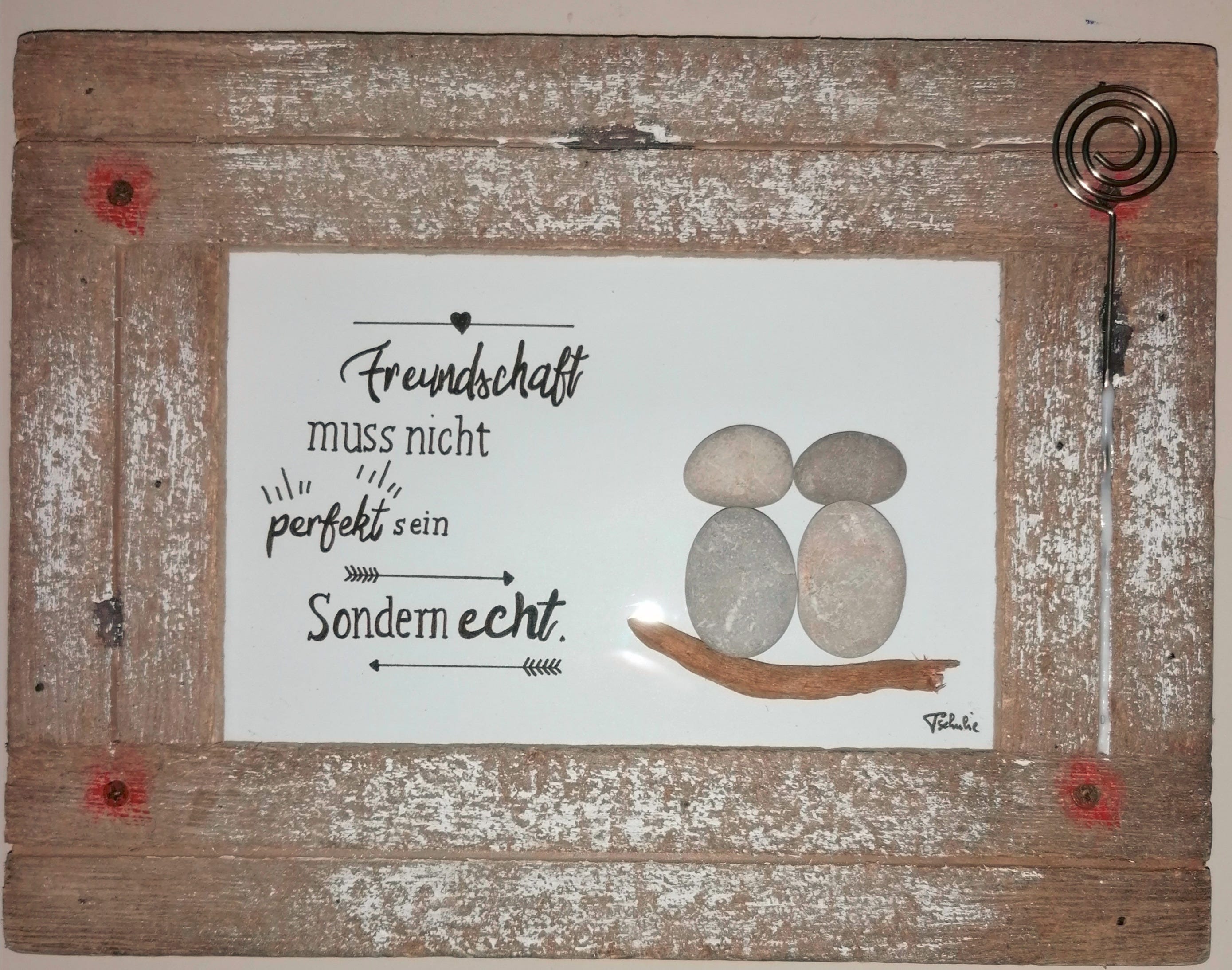 Steinbilder Freundschaft Shop Handmade with Love by Tschulie