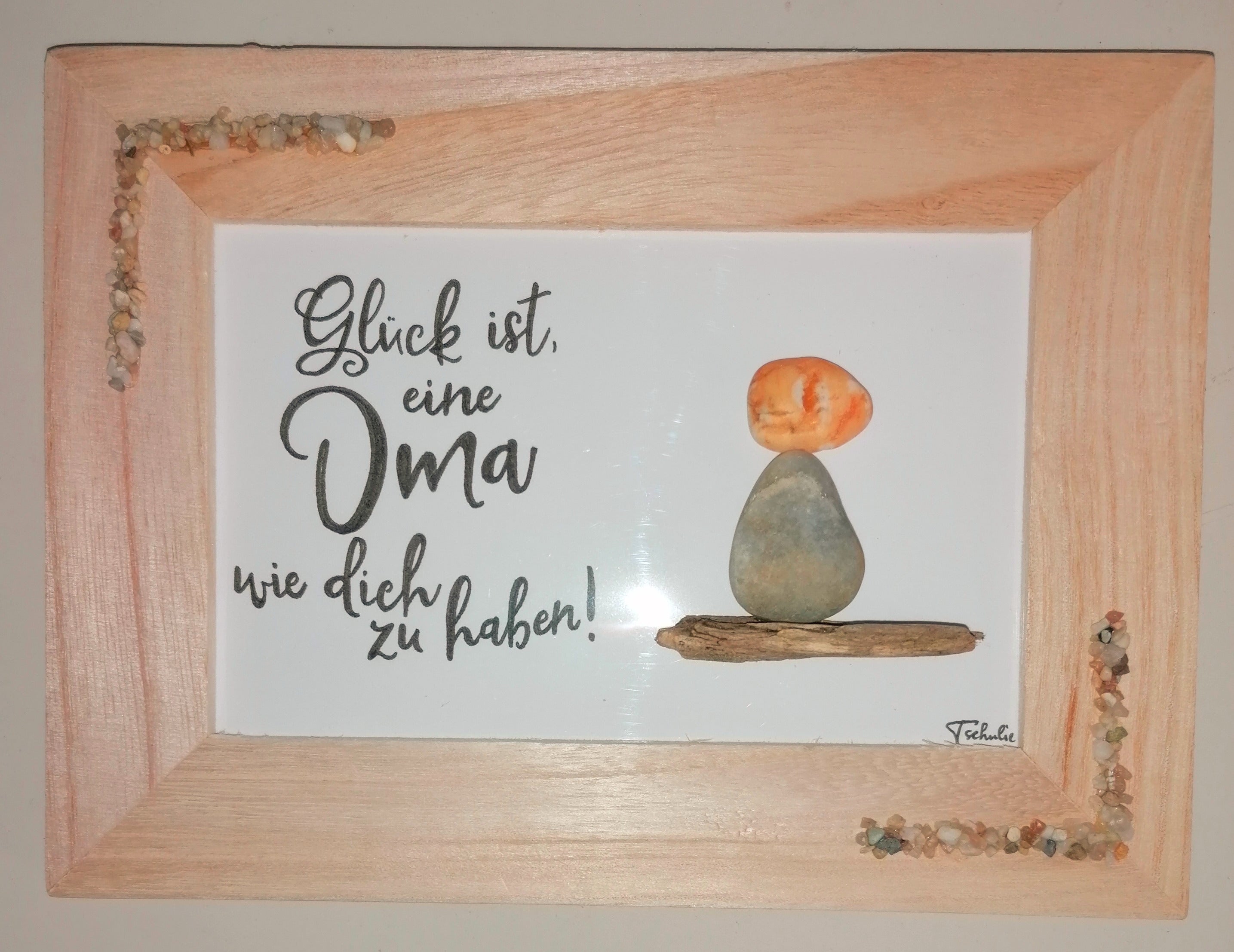 Steinbild "Oma" 10 Steinbilder für Oma & Opa Shop Handmade with