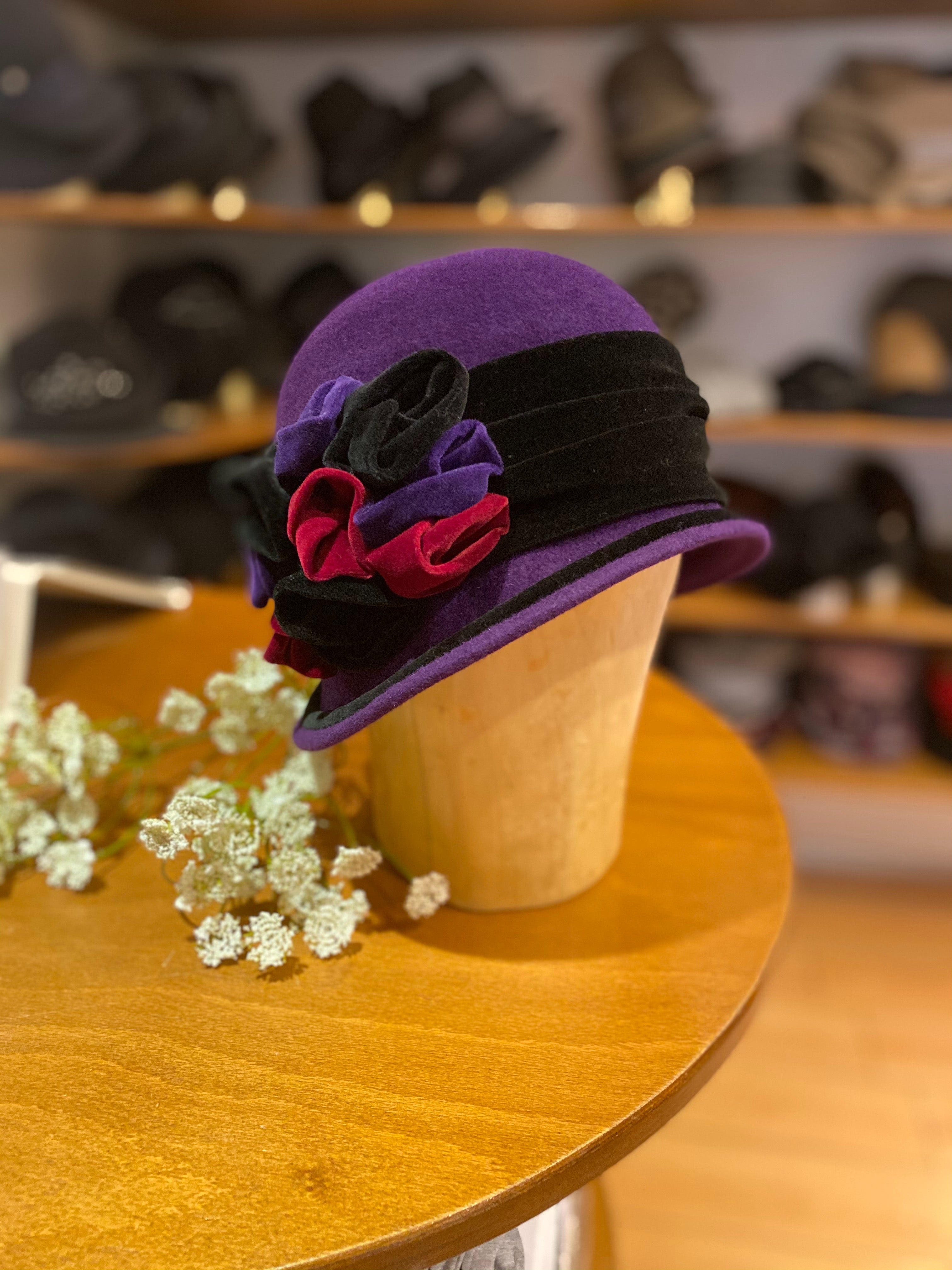 Velourshut "Vivian" Filzhüte Shop Hutmode Willer Kiel
