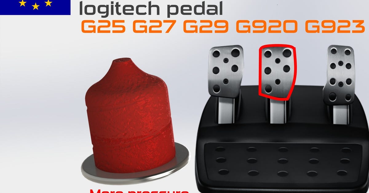 RUBBER upgrade logitech pedal shock absorber MOD g25 g27 g29