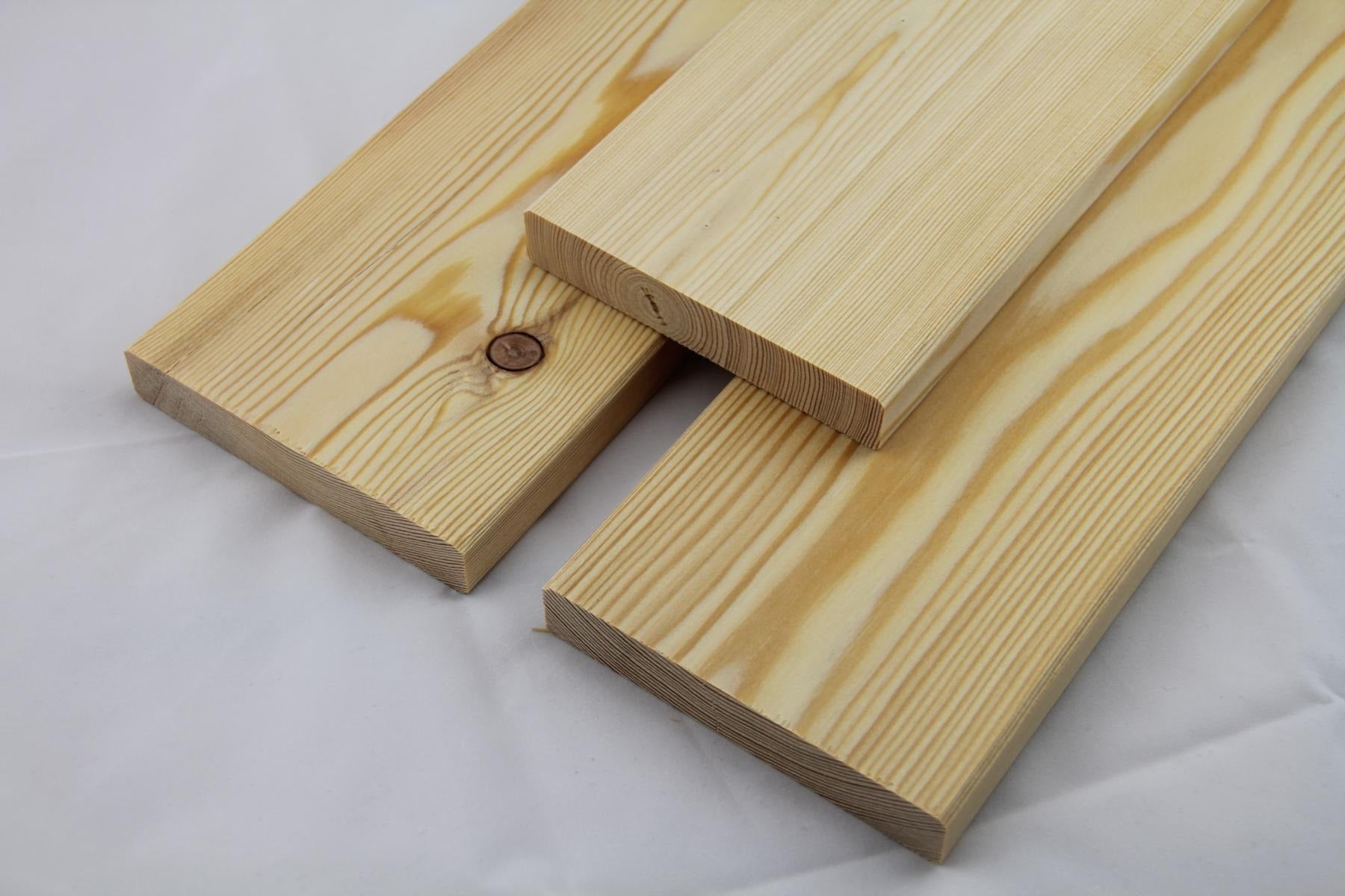 Bodendiele sibirische Lärche 2,7 x 14,3 x 600 cm Glatt/Glatt