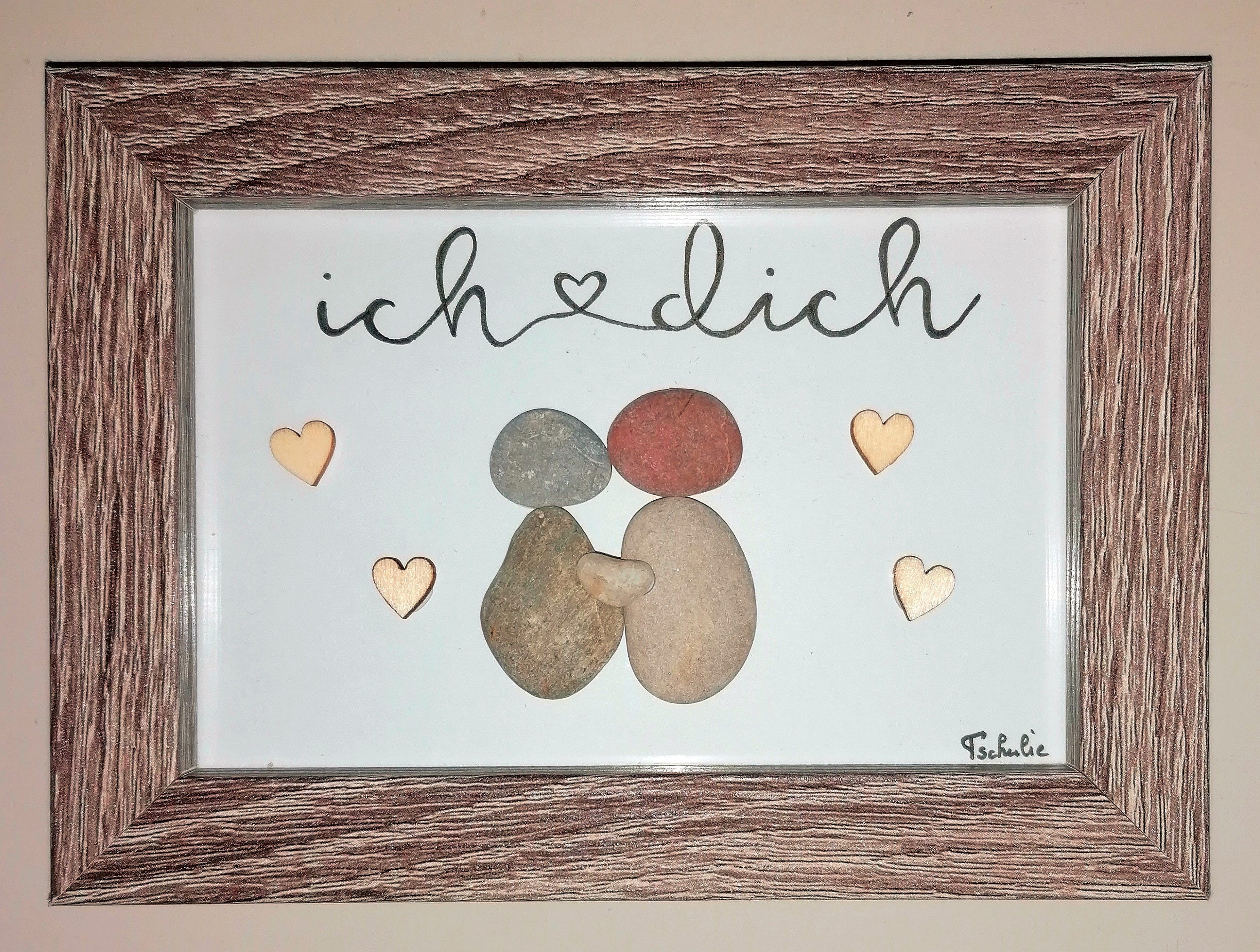 Steinbilder Liebe Shop Handmade with Love by Tschulie