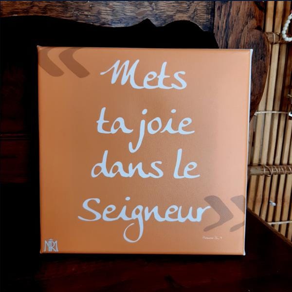 Mets Ta Joie Dans Le Seigneur Paroles OBJETS - E-boutique | Ateliers Marie Reine Immaculée