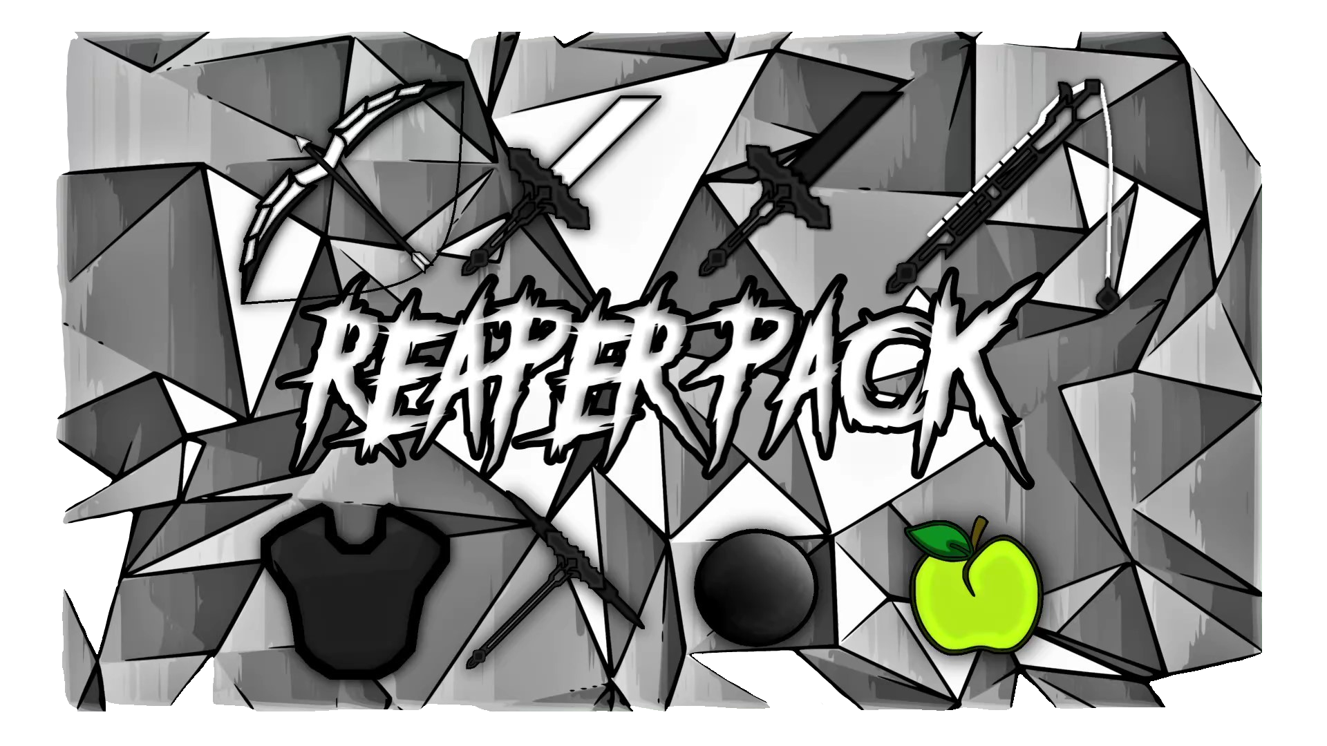 Reaper Pack  ( Black x512x ) TexturePack 1.7.10 / 1.8.9 | Black &amp; White Minecraft Texture Pack