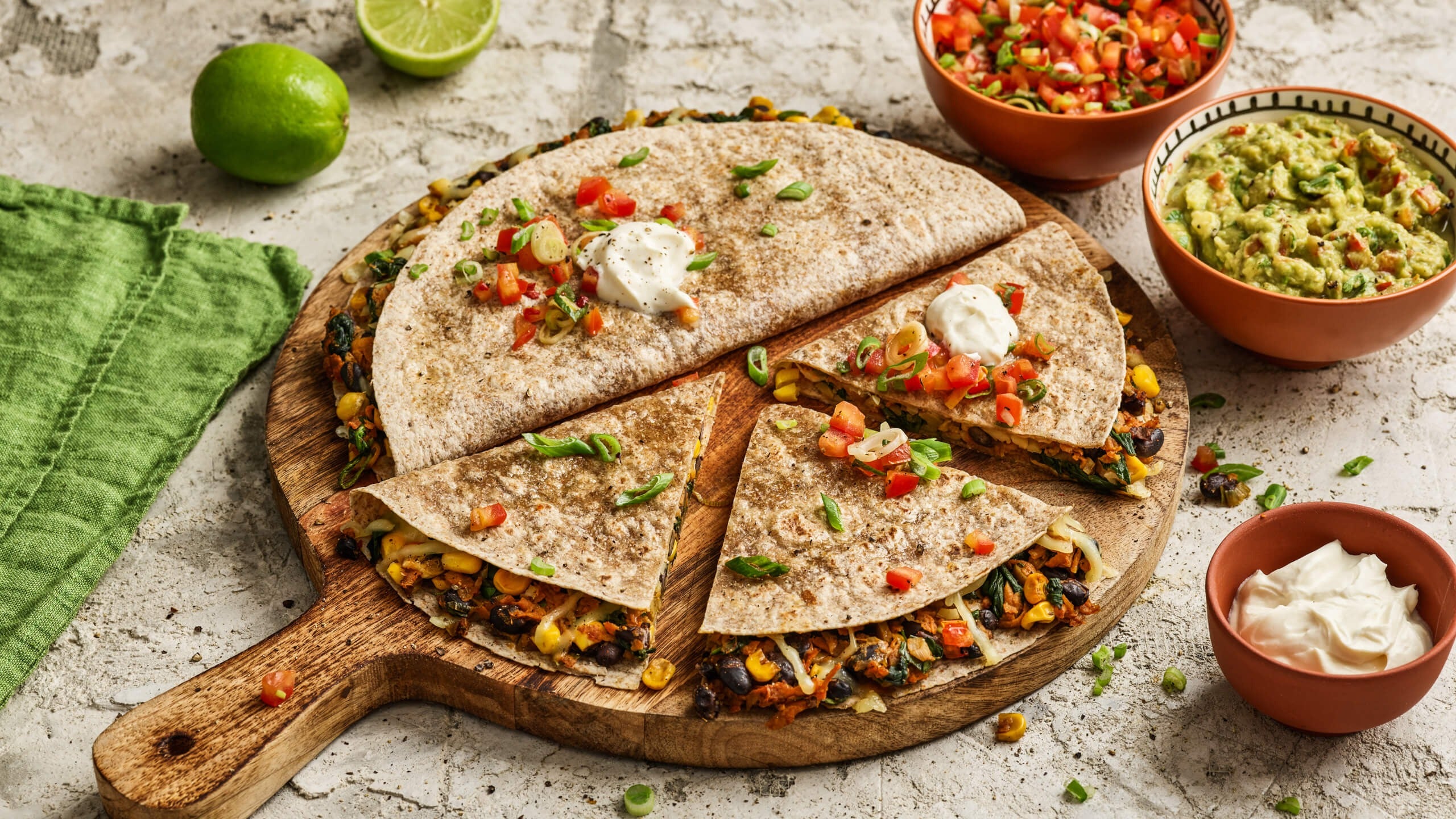 Quesadillas mit Süsskartoffeln und Spinat - Rezepte | Foodscout – das ...