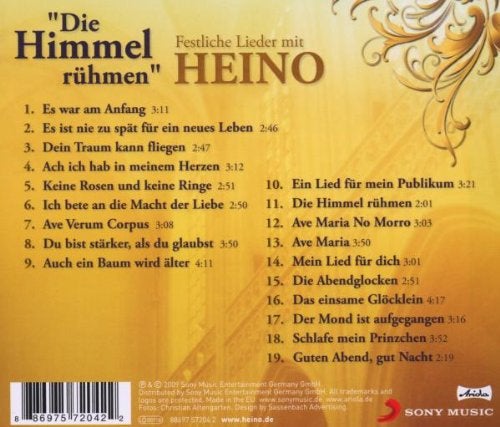 Die Himmel rühmen im Advent - CDs - Shop | Heino | Buchung | Management |  Autogrammwunsch