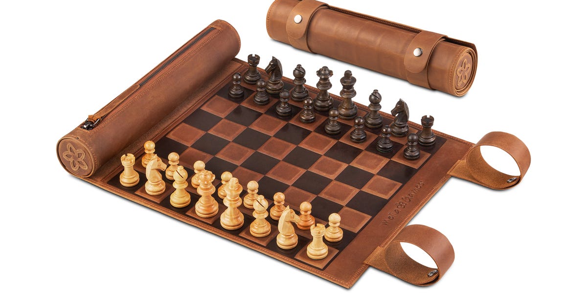 Melia Games Schachfiguren aus Holz 63 x 25 mm Königshöhe 31 