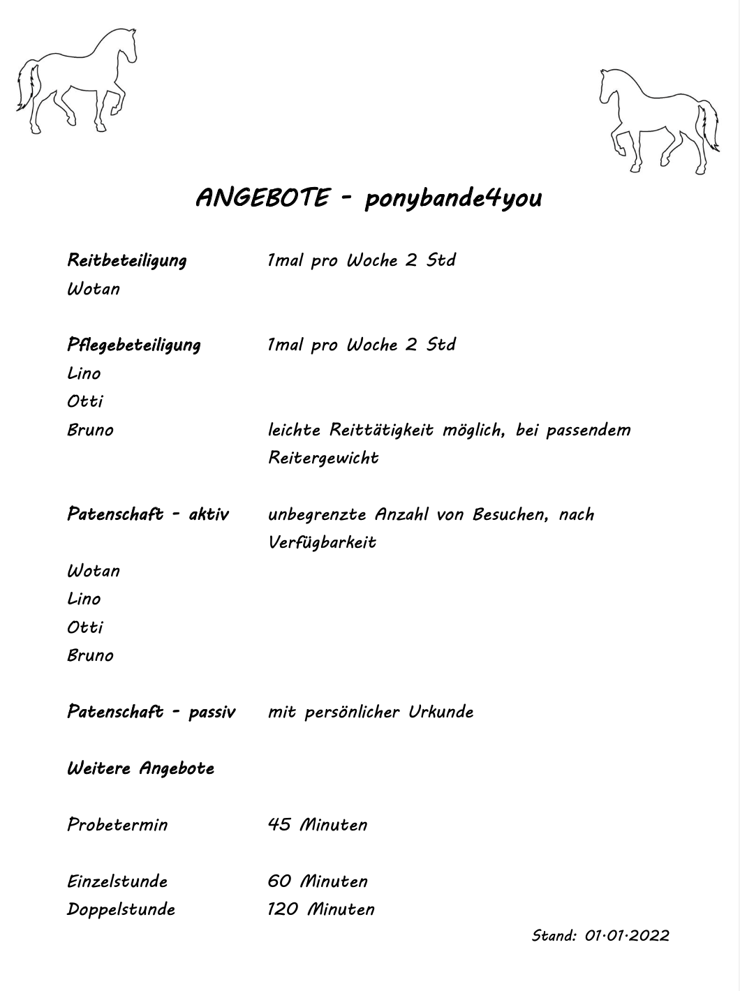 Angebote Ponybande4you