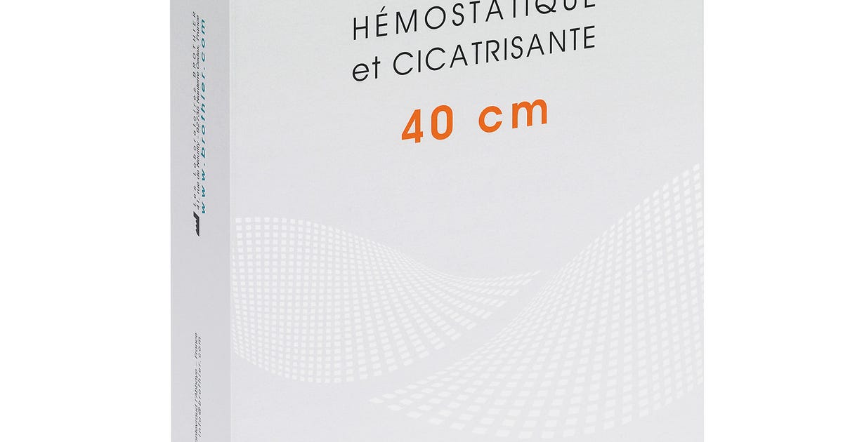 Mèche plate hémostatique et cicatrisante Algostéril - Mèches hémostatiques  - Robé vente matériel médical