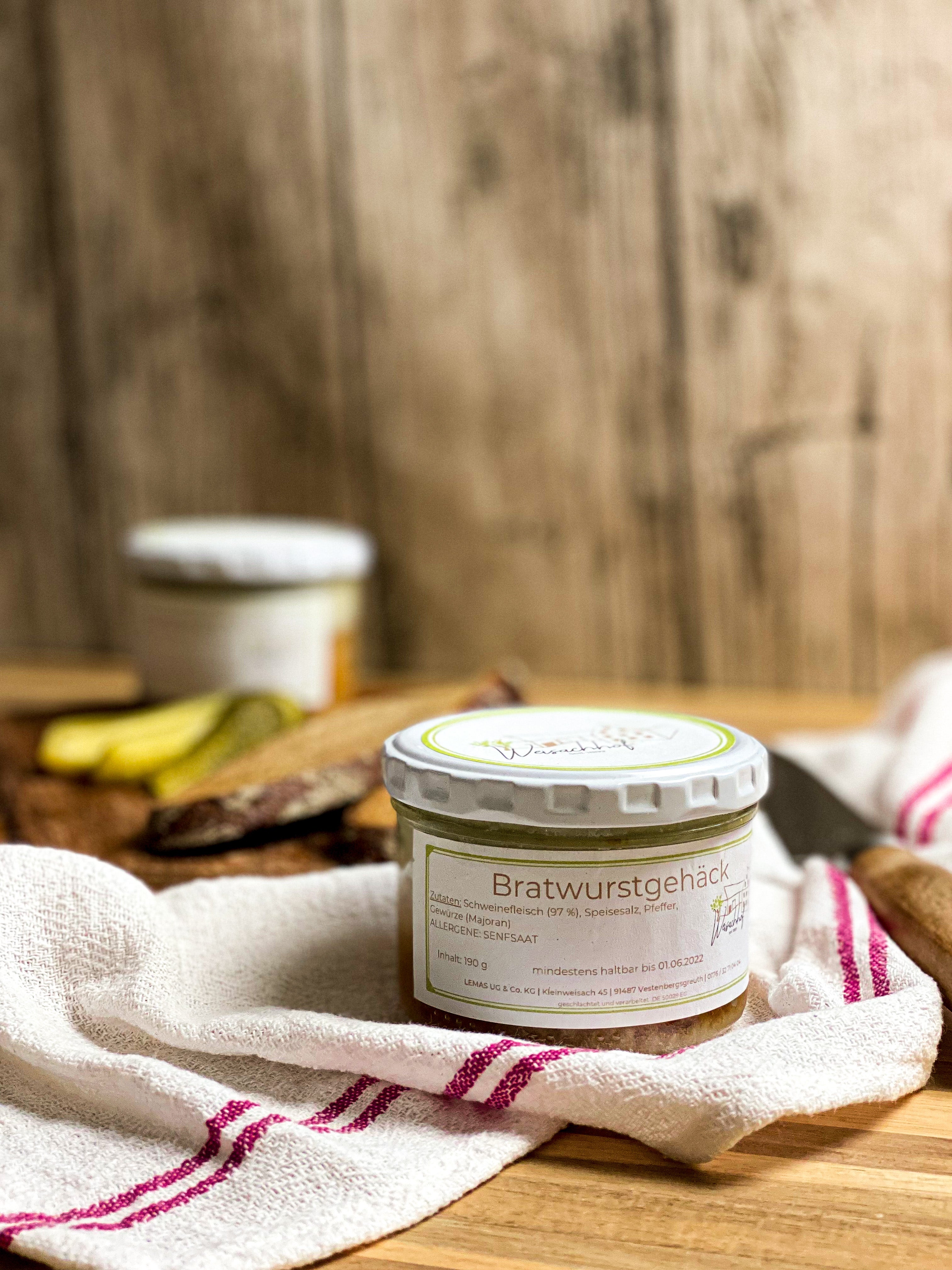 Bratwurst im Glas - Brotzeit - Online Shop | Weisachhof
