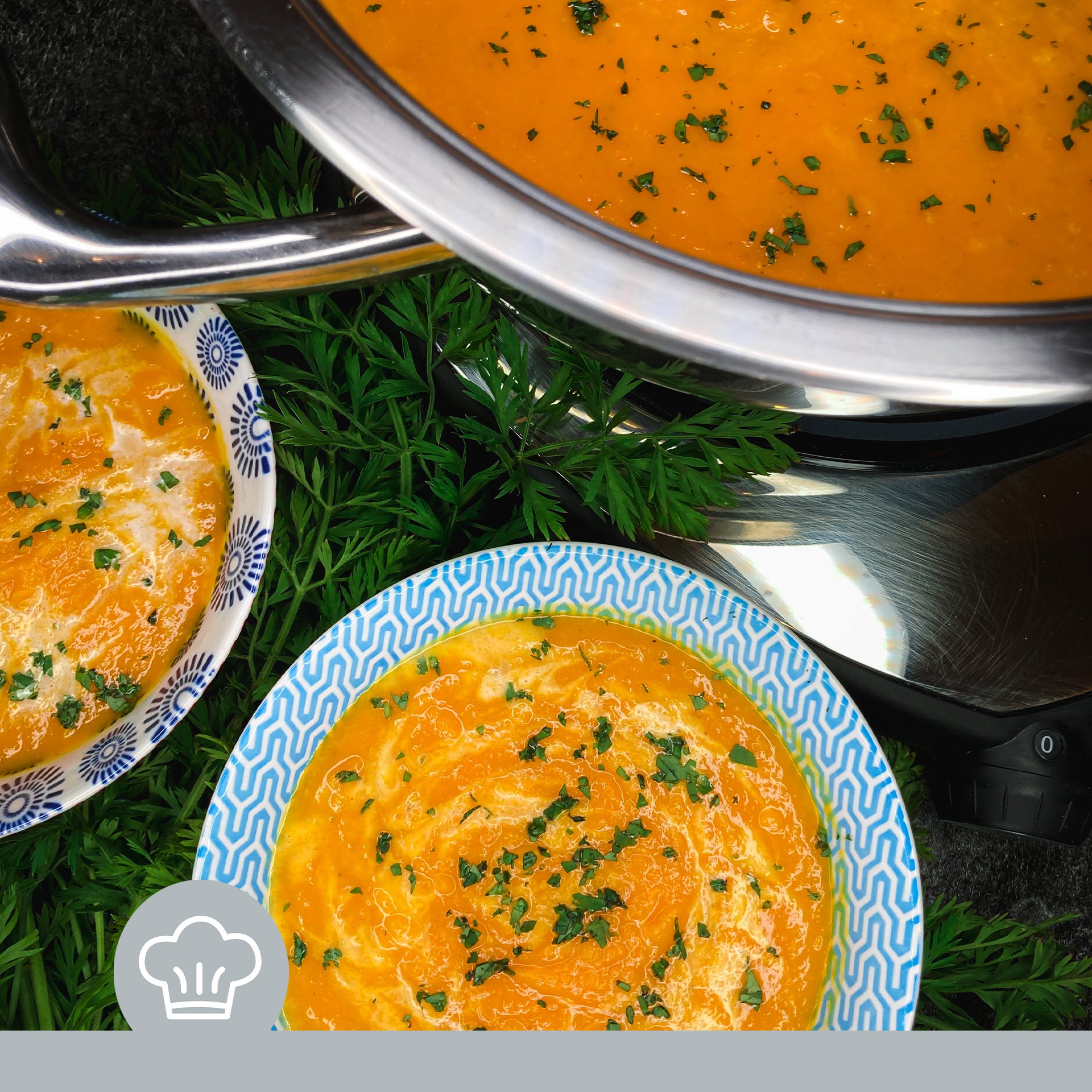 Karotten-Ingwersuppe mit Orange - AMC Cooking | Cooks-Report.de