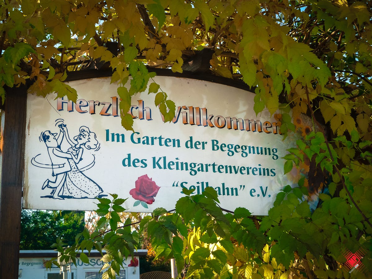 Schaukasten Freie Gärten Kleingartenverein 'Seilbahn' Leipzig e. V
