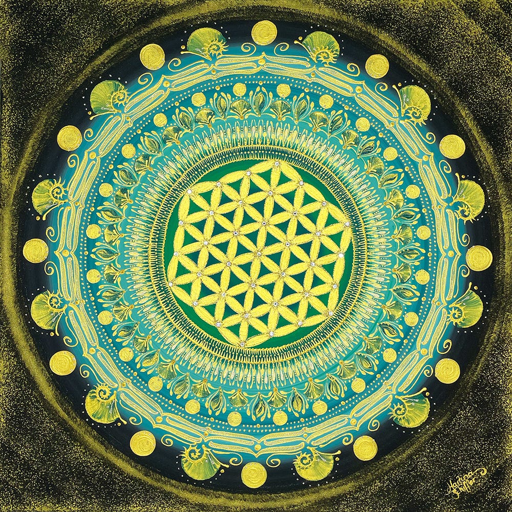 Blume des Lebens - Original LumenArt Mandala - SHOP | Martina Schiffer