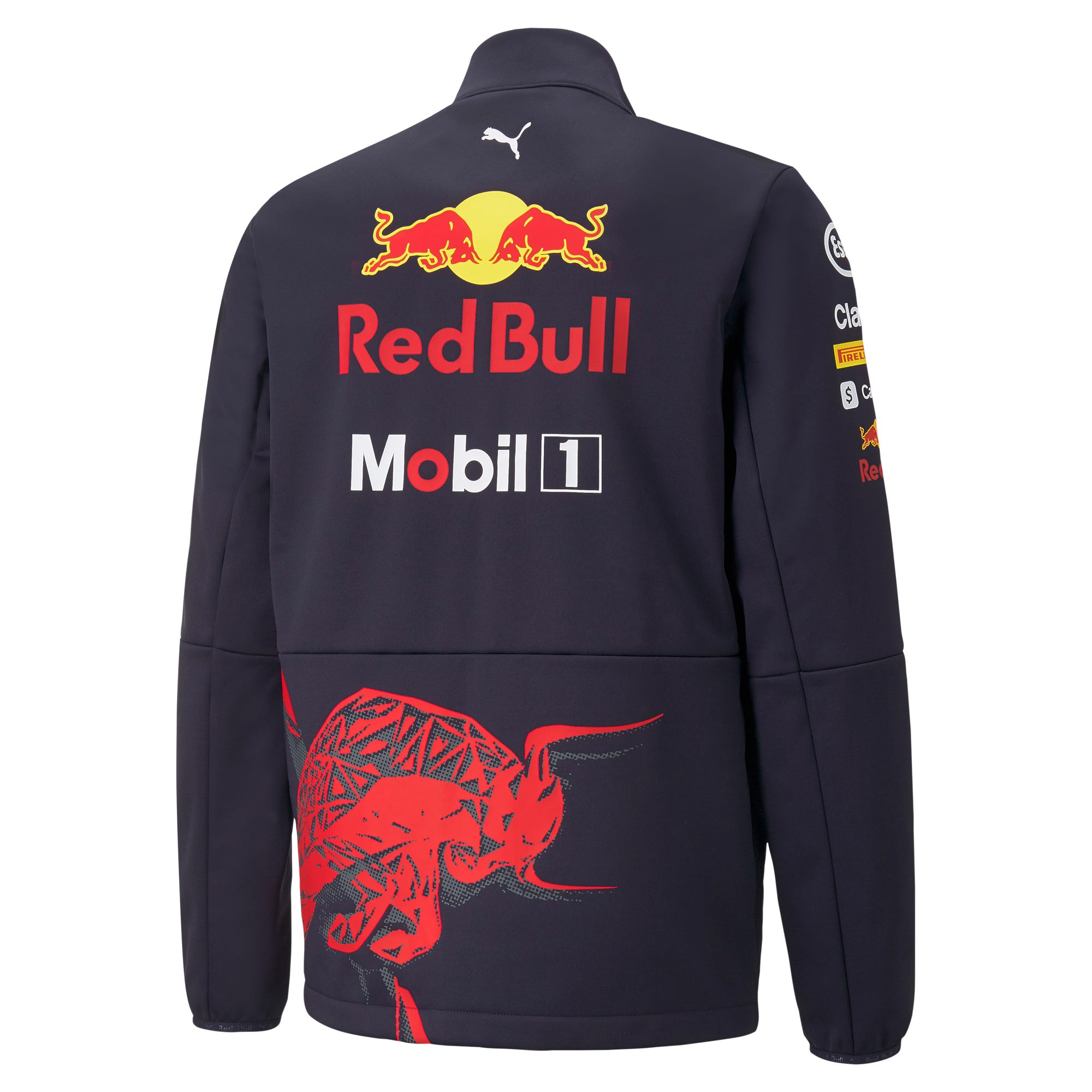 Red Bull RBR Mens Team Softshell Jacket night sky Puma 763262 01 Red