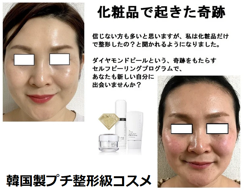 韓国化粧品ルネセル化粧品ダイヤモンドピール2点セット - 美容液