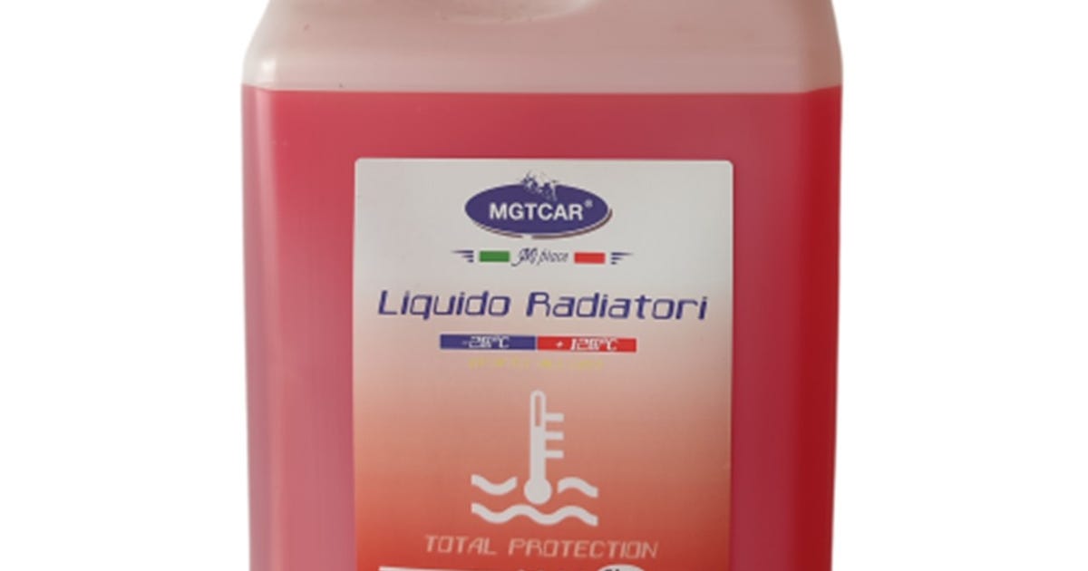 MGTCAR Liquido Radiatore 5L ROSSO - Pulizia e Manutenzione - Negozio
