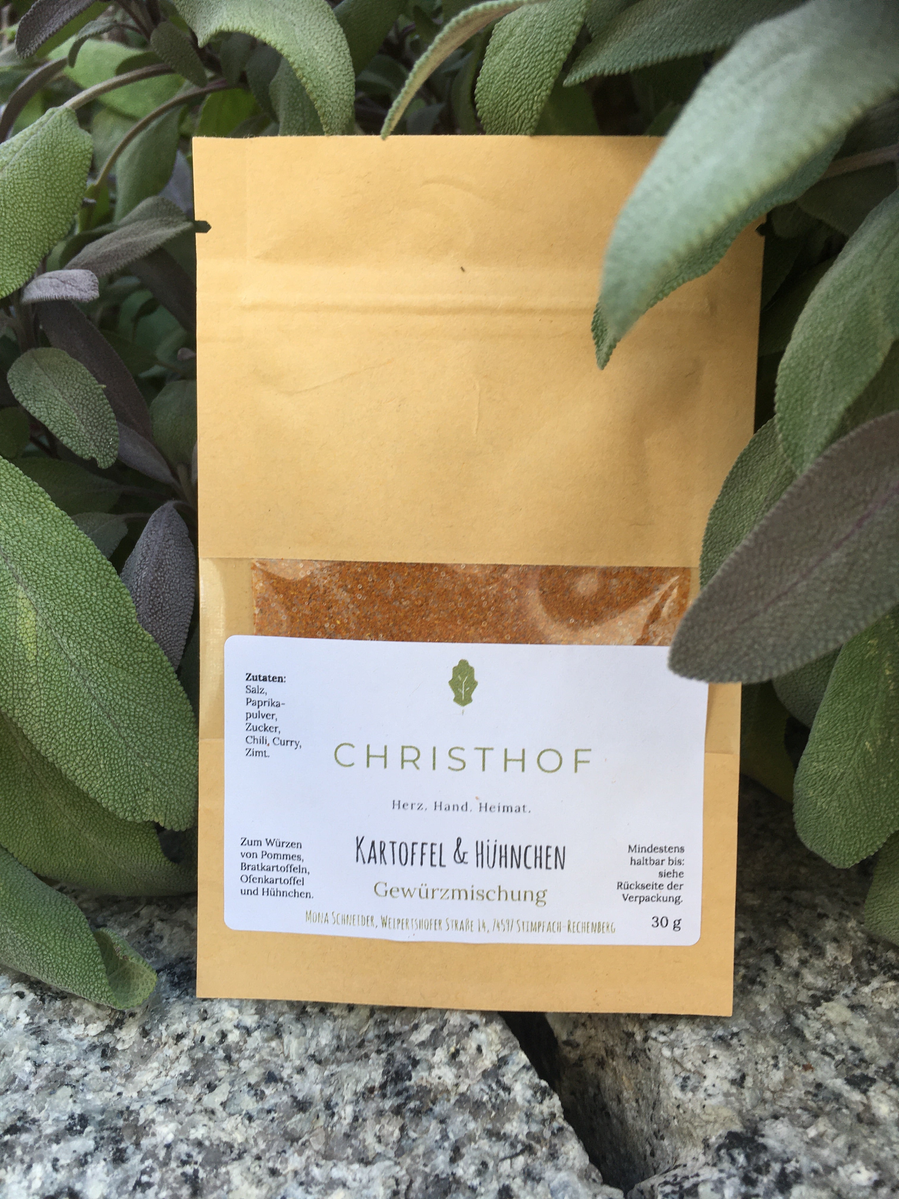 Kartoffel &amp; Hühnchen - Kräuter &amp; Gewürze - Shop | CHRISTHOF