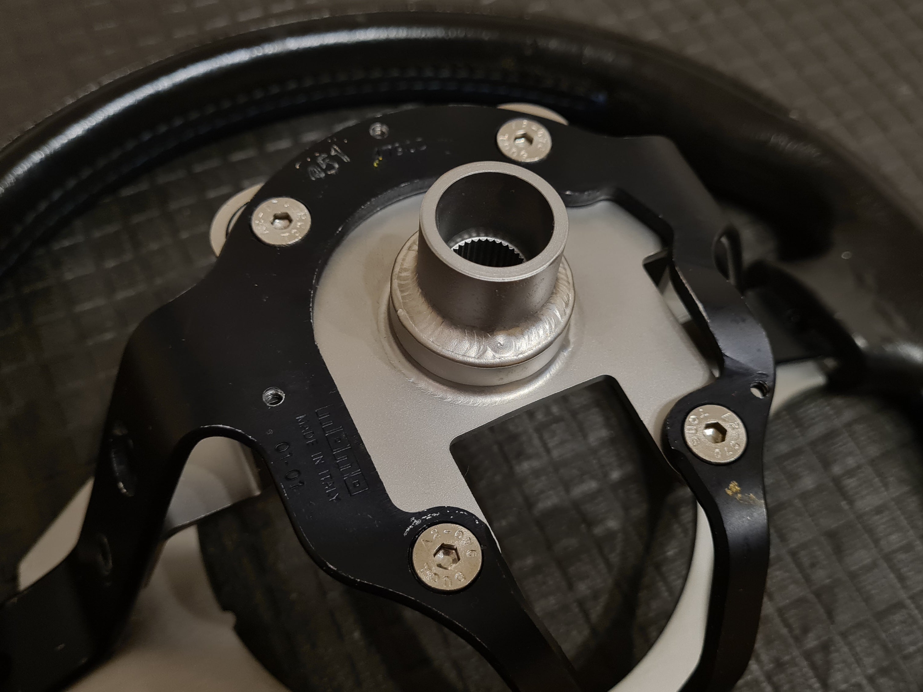 Evo MOMO Steering Wheel Conversion Bracket for DSM & Mitsubishi