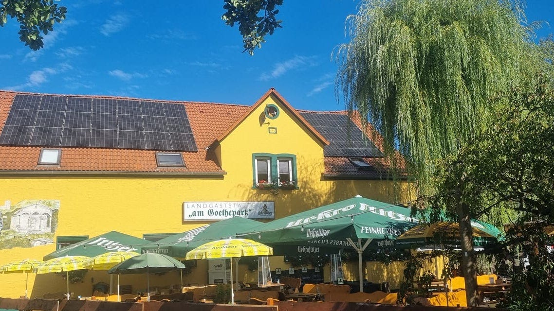 Einkehr in Gastlichkeit Landgaststätte am Goethepark Drackendorf