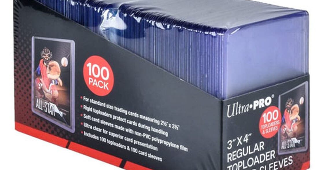 Ultra Pro 35pt Regular Top Loader Sleeves 100 St ck Top Loader card-saver-vs-top-loader-which-is-better-sleeve-no-card-behind