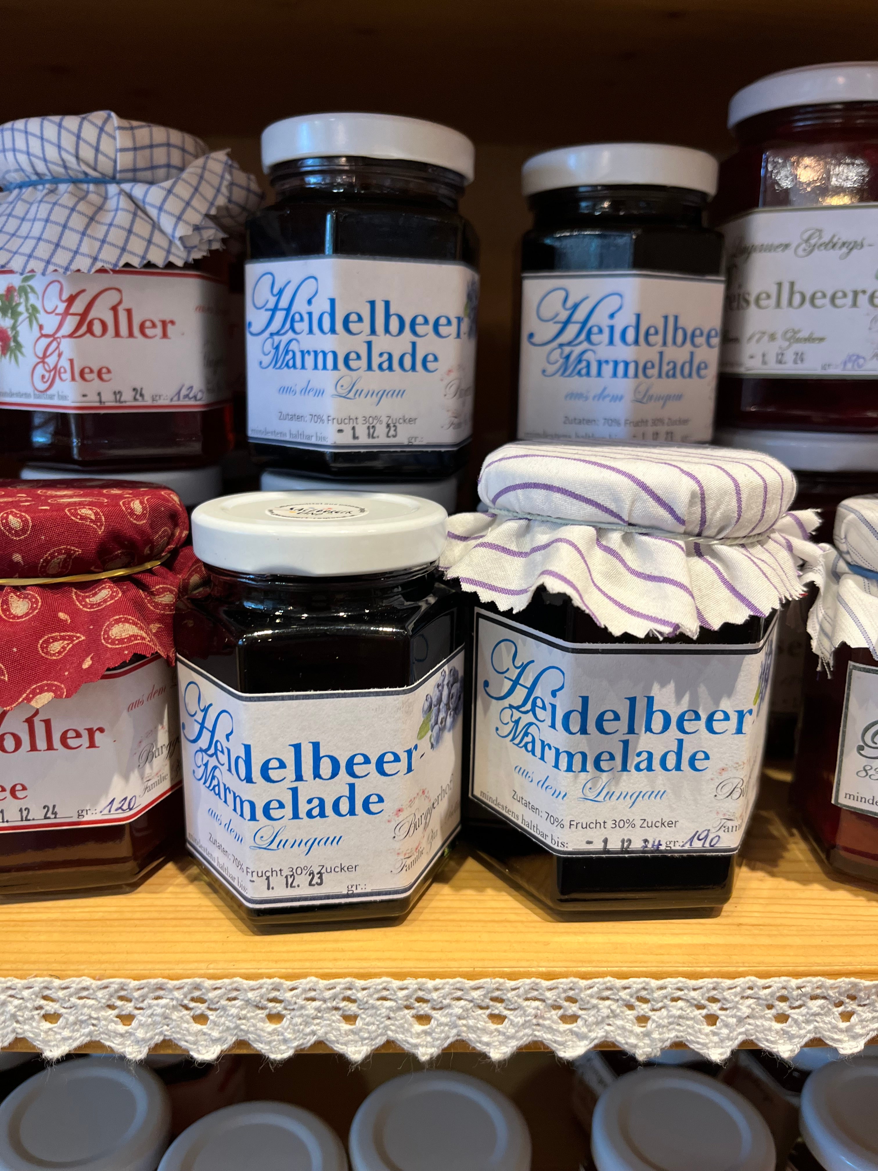 Heidelbeer Marmelade - Marmeladen &amp; Gelees - Shop | Burggerhof Familie Zitz