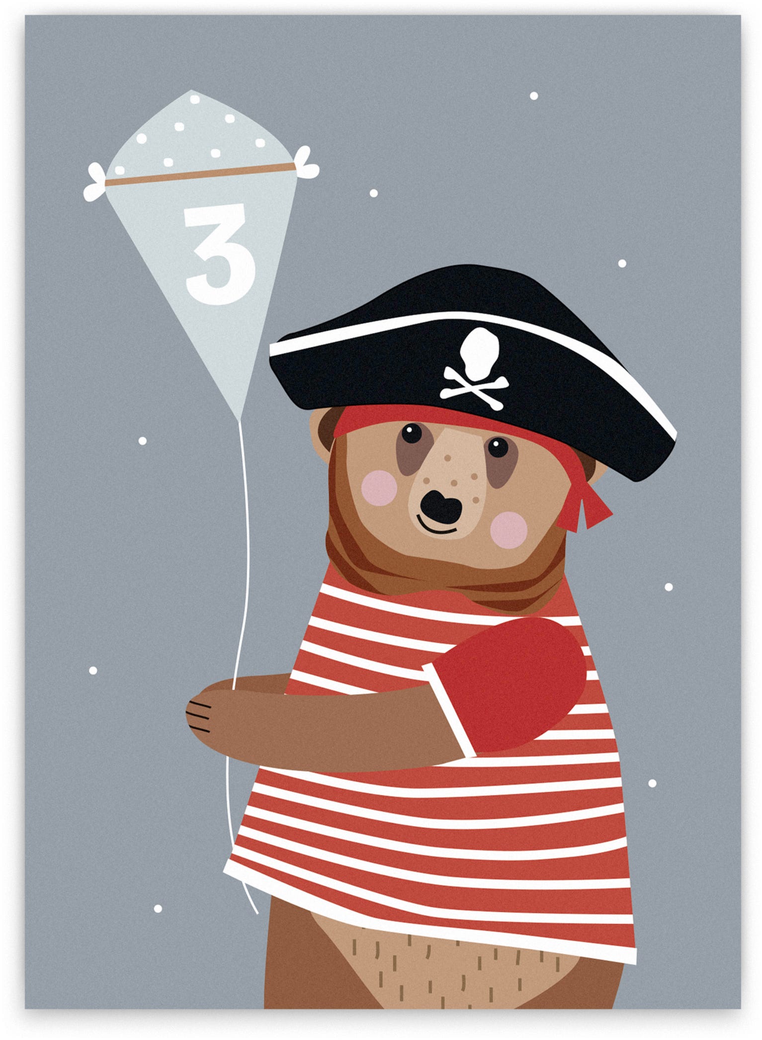 3. Geburtstag Postkarten und Einladungen Shop Nellie & Finn
