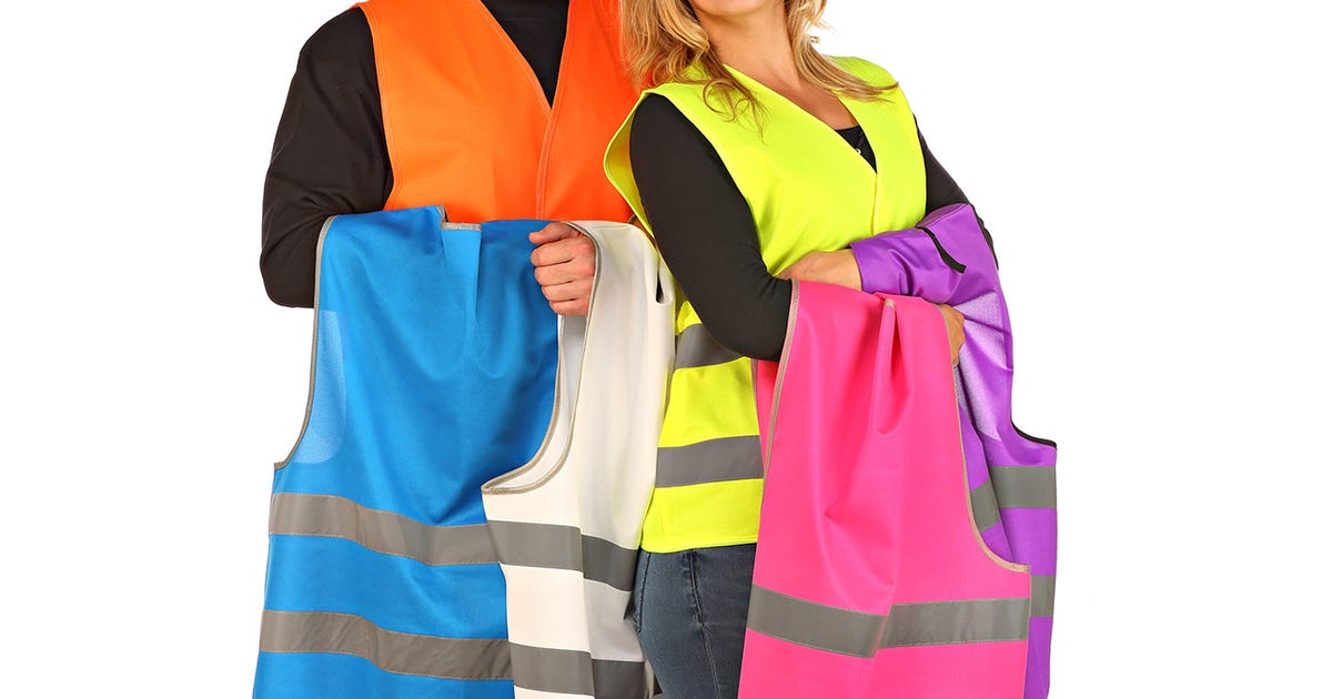 Signalweste Warnweste in verschiedenen Farben und Größen, Marke easyMesh® -  Sicherheit für Erwachsene - Shop