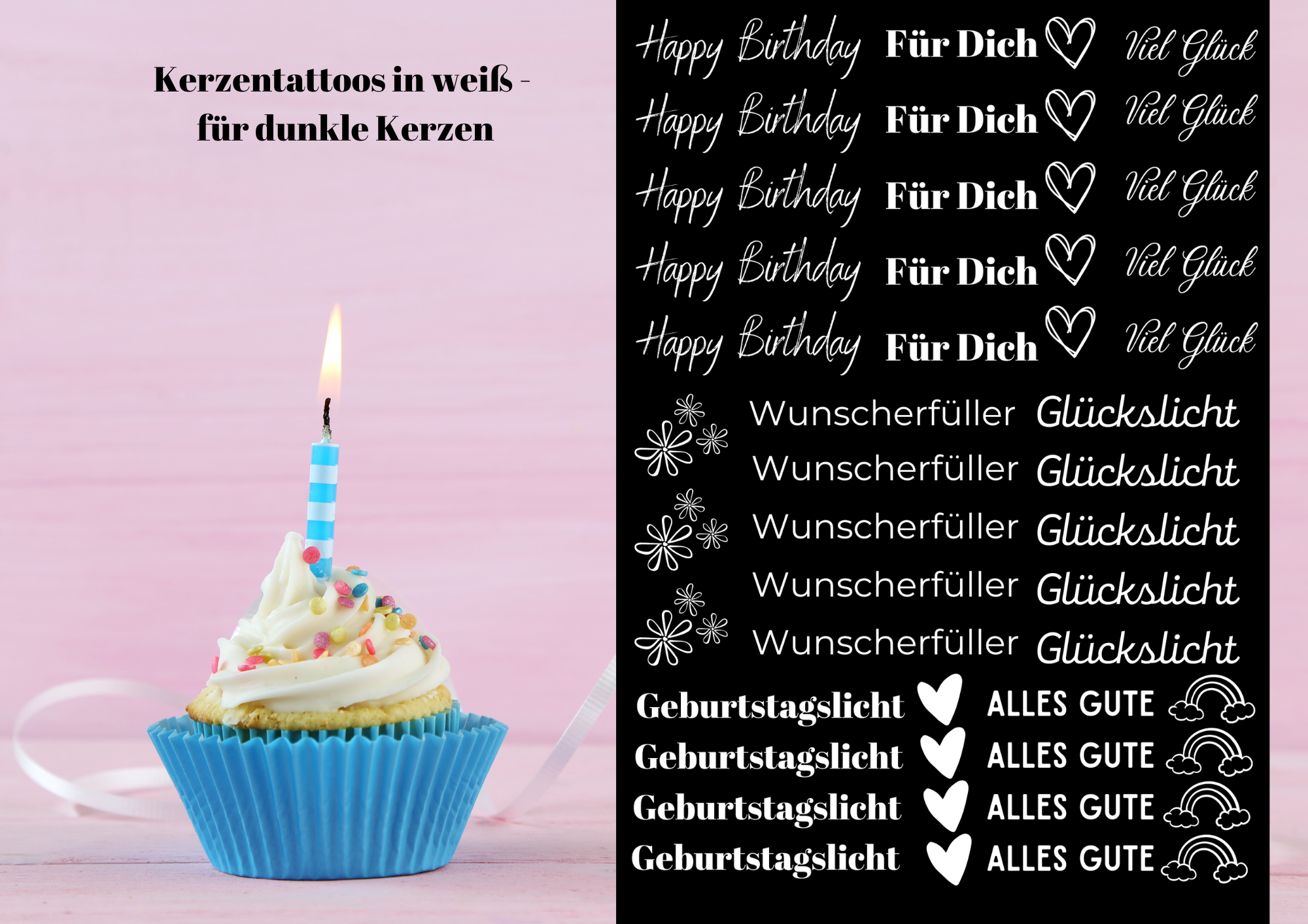weiße Schrift Shop KreativseinDesign