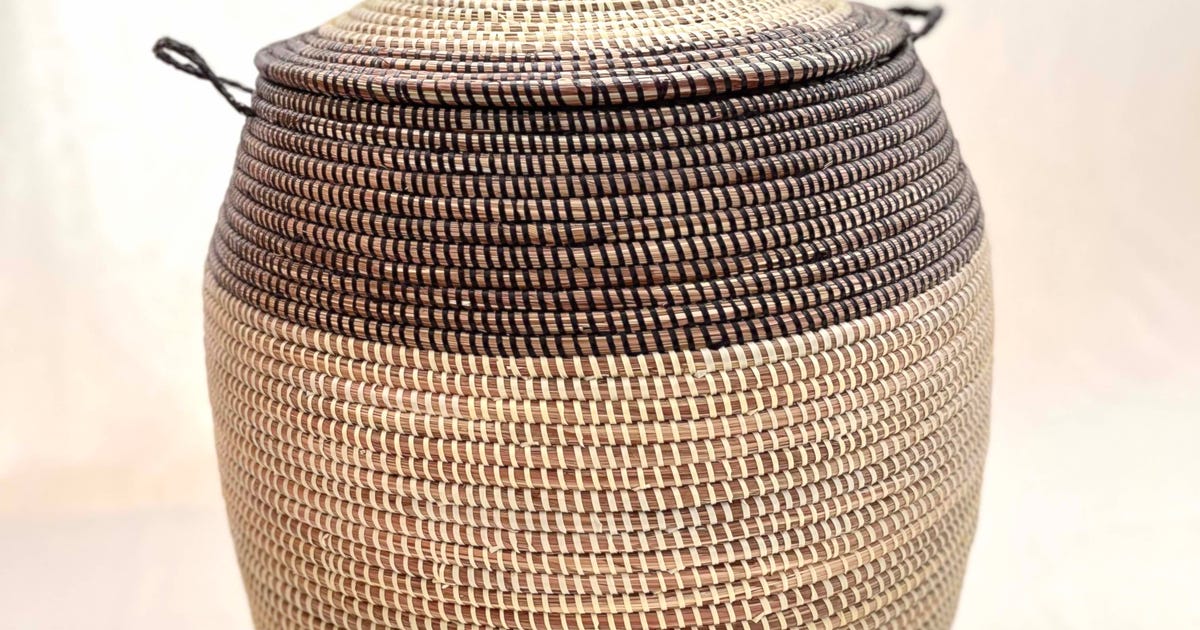 Seagrass design – handcrafted Home Ring seagrass Basket - Brown - | Conong \