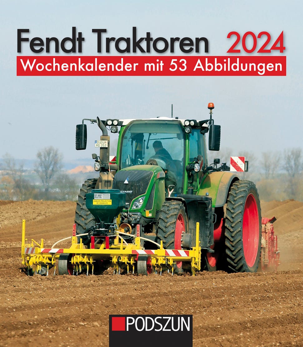 Fendt Kalender Set 2024 + gratis Poster Monatskalender 2024 Shop