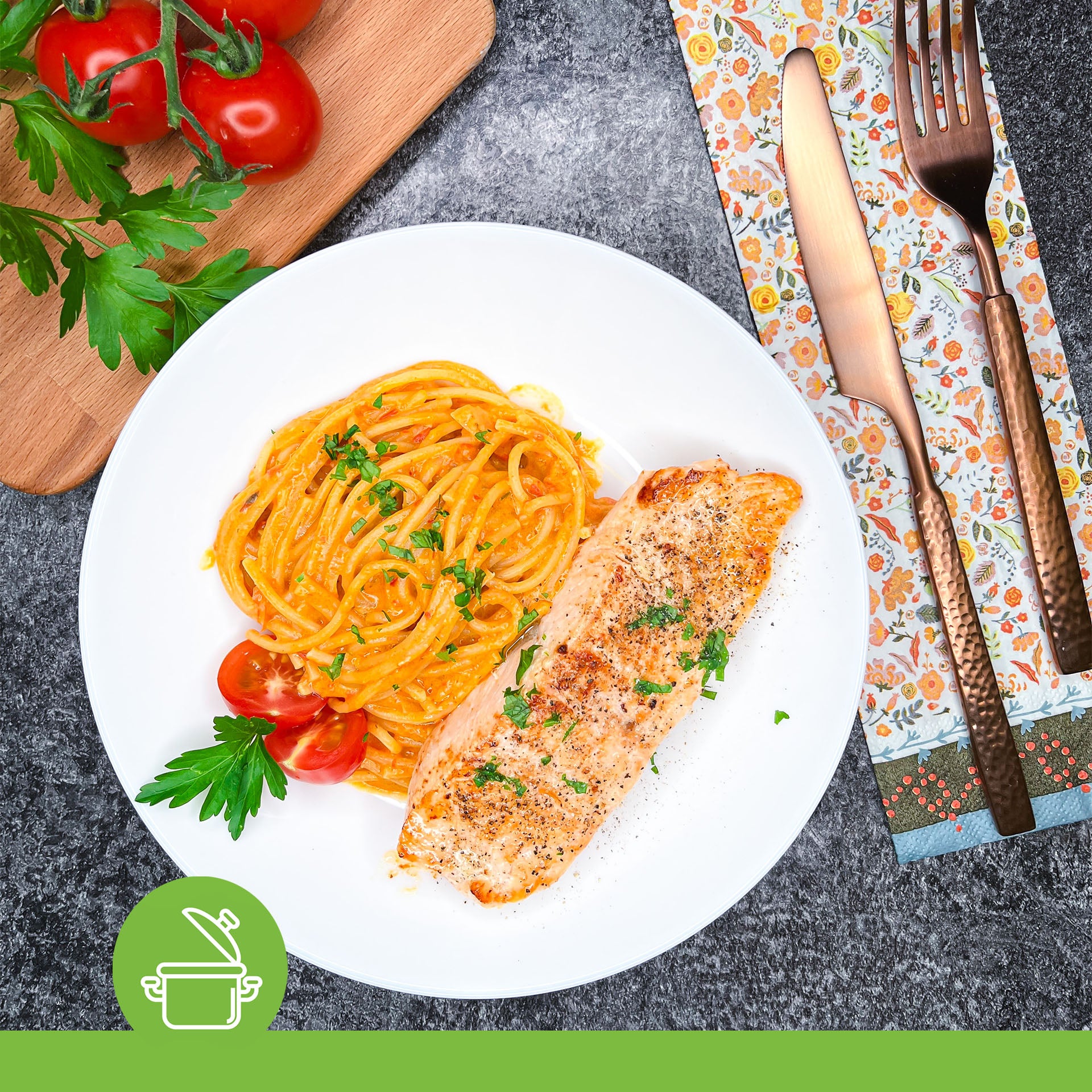 Pasta mit Lachs - Kochen | Cooks-Report.de