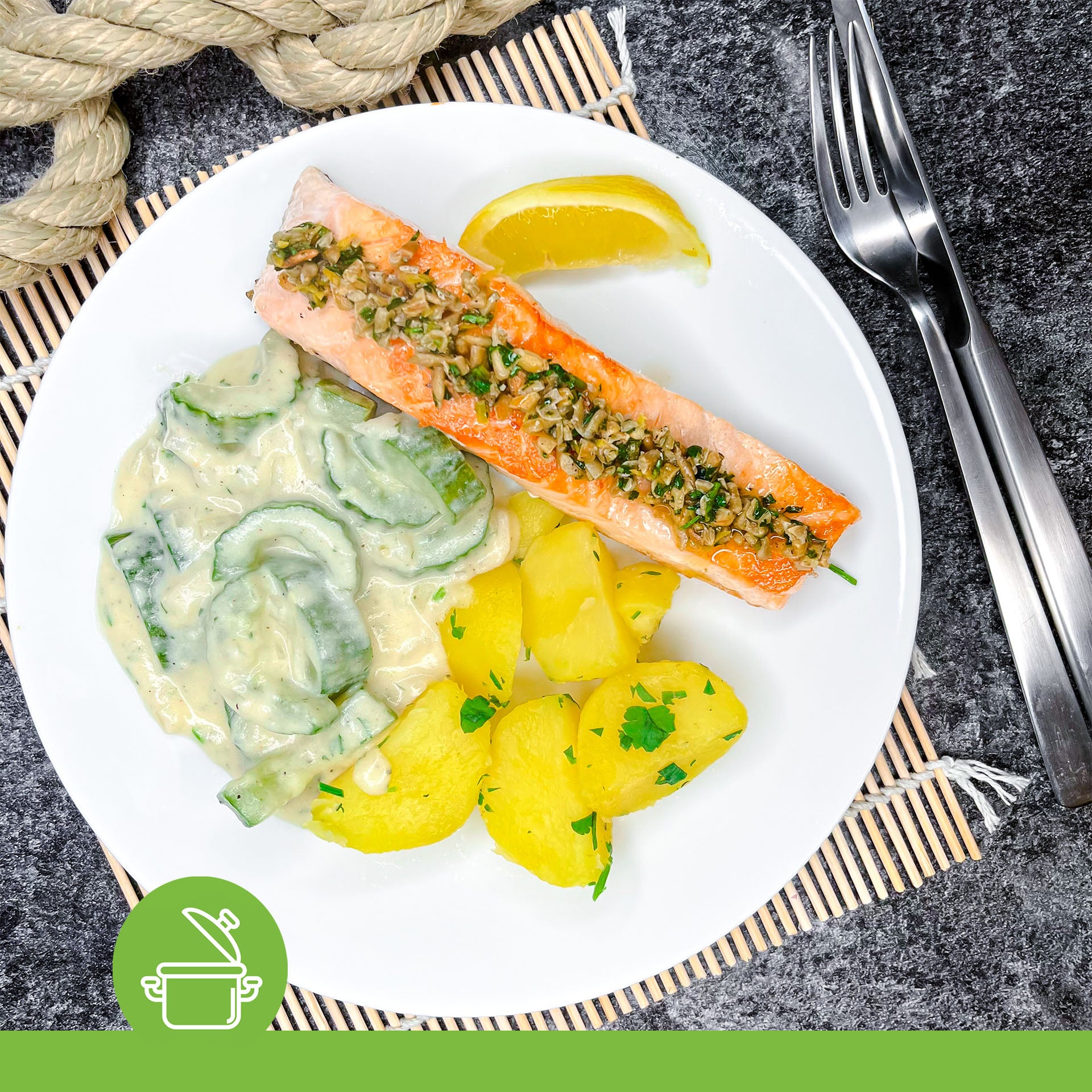 Seelachsfilet mit Gremolada - Kochen | Cooks-Report.de