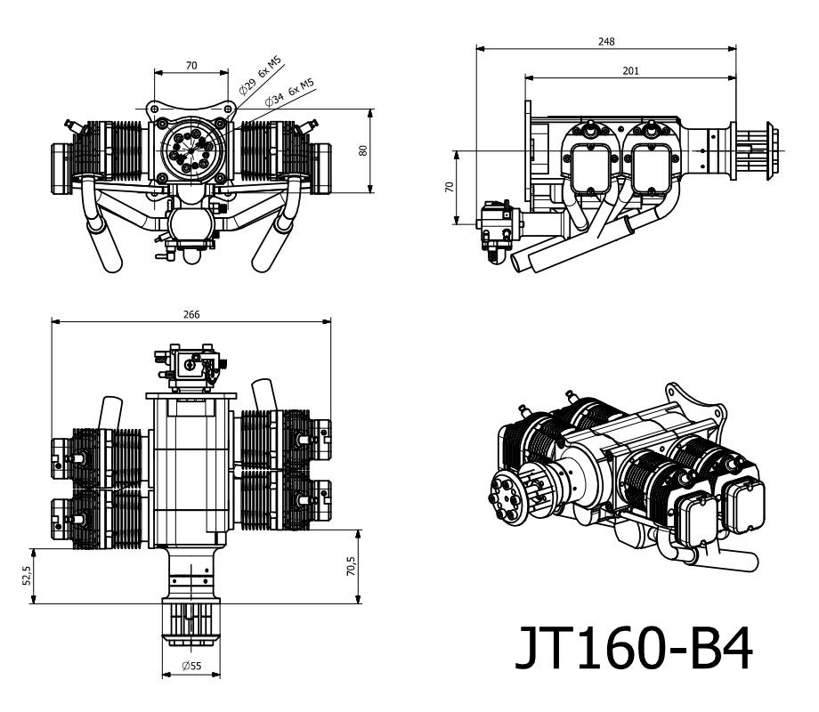 Jt160 B4 Motoren Modelltechnik Ulrich Treyz