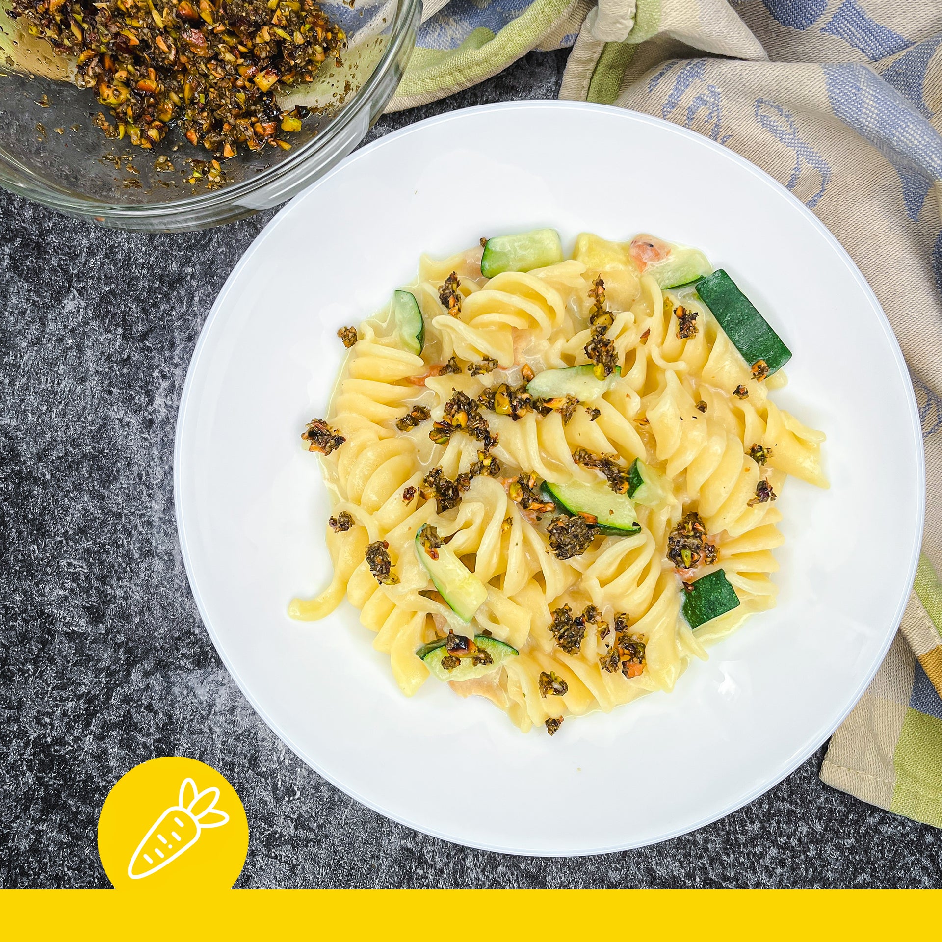 Pasta mit Pistazien Gremolata - Veggie | Cooks-Report.de