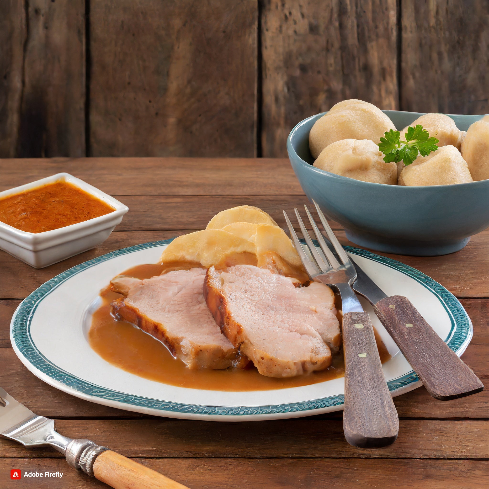 -NEU- Schweinebraten in Bier-Kümmel-Soße, mit Mini-Knödel - Shop | Chef Joe