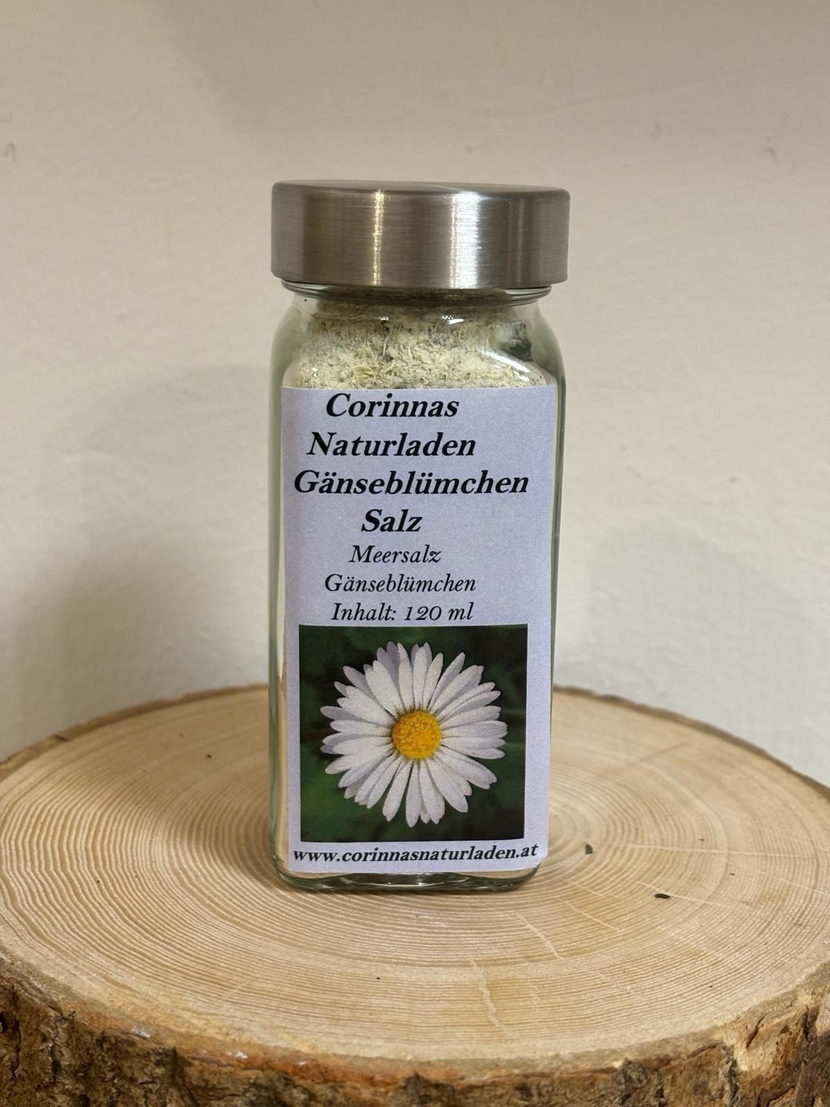 Gänseblümchen Salz - Kräuter &amp; Kräutersalze - Shop | Corinnas Naturladen