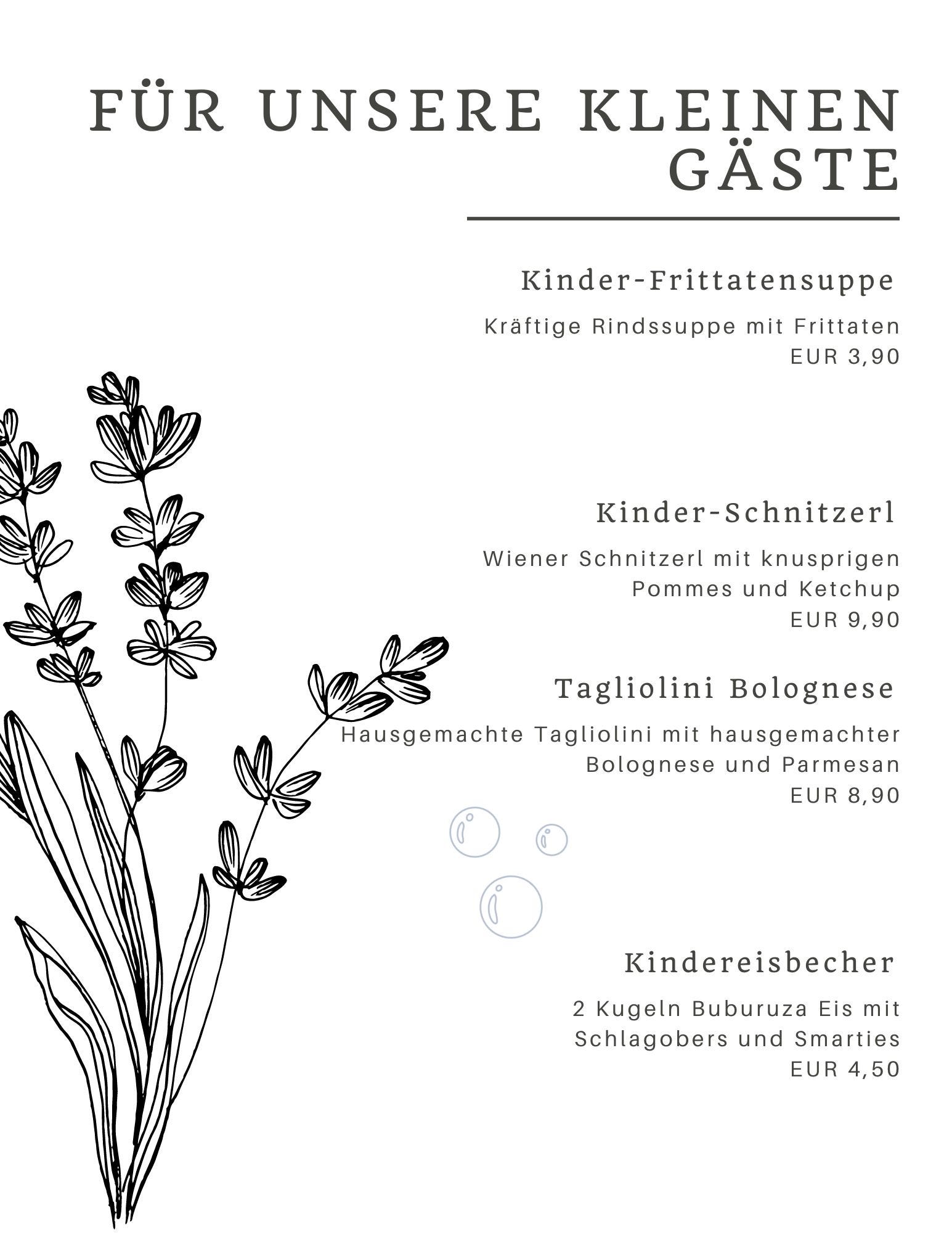 Speisekarte Am Teich