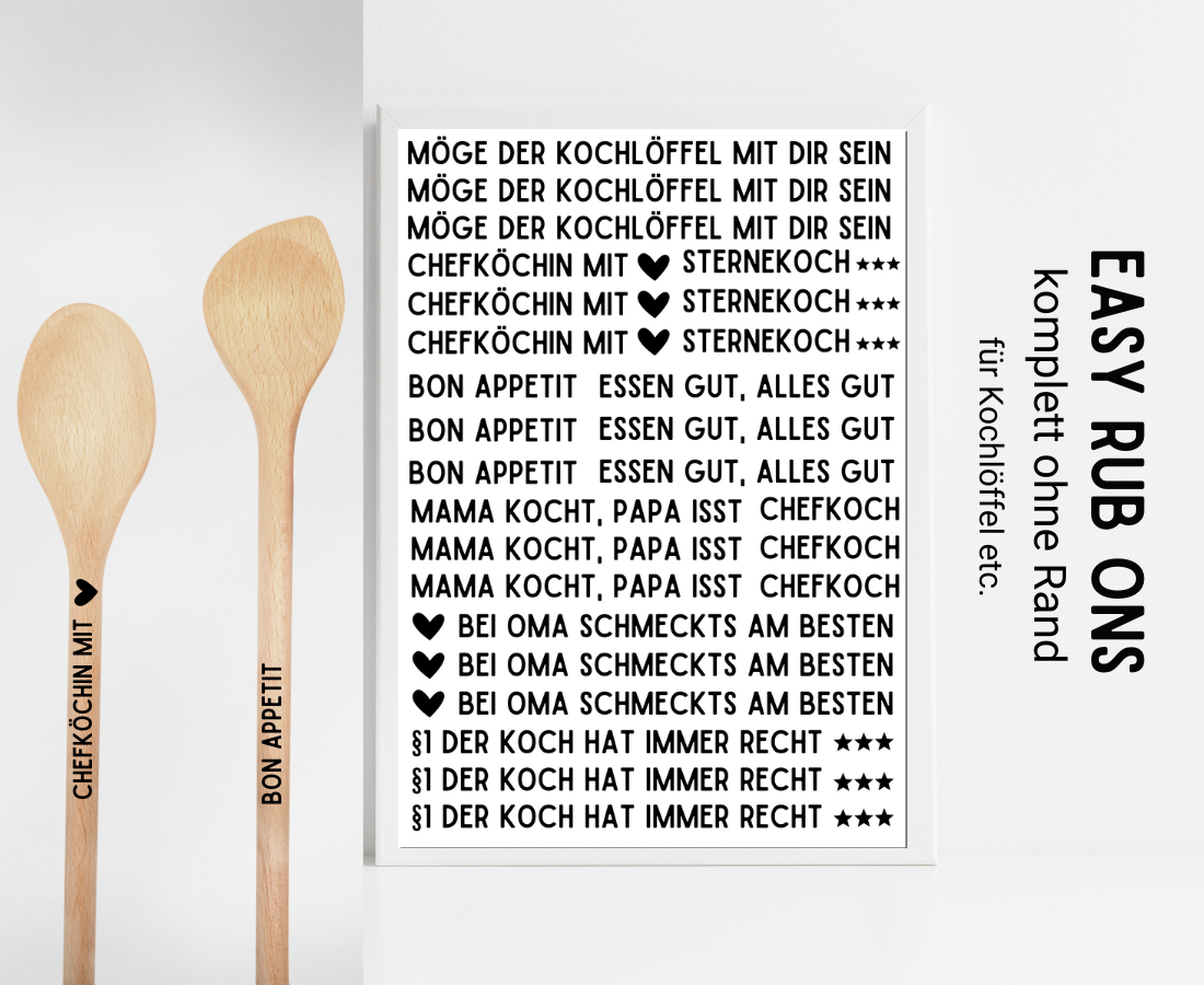 Easy Rub Ons Randlos Shop KreativseinDesign