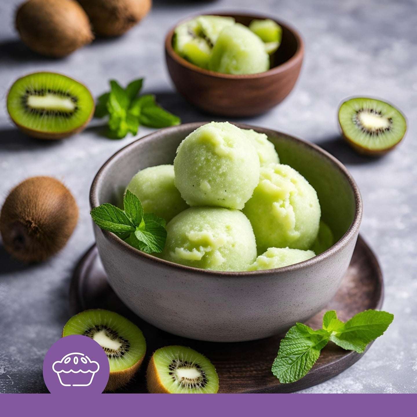 Kiwi Sorbet - Desserts | Cooks-Report.de