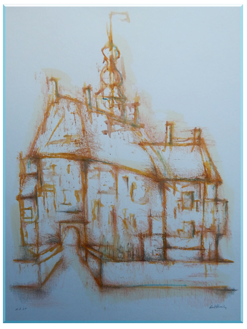 Steinfurt Stadtansicht Aquarell