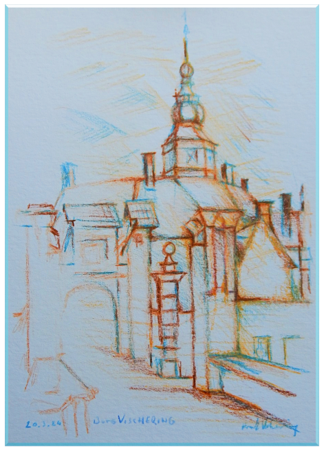 Münsterländische Parklandschaft Aquarell