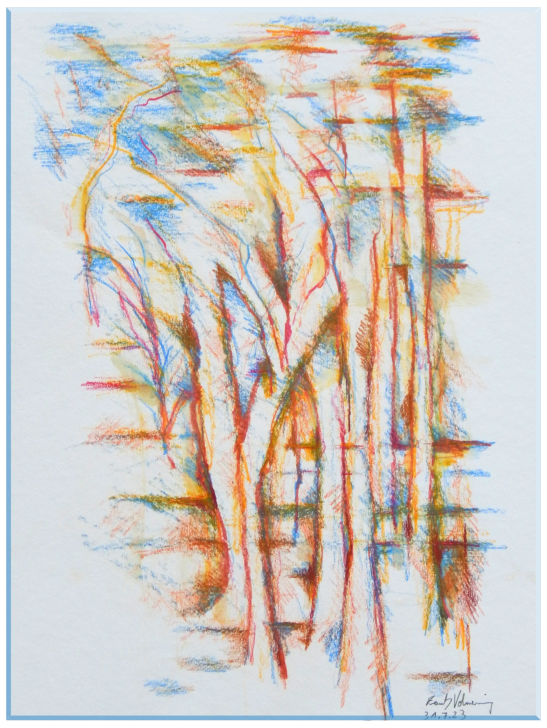 Münsterländer Parklandschaft Aquarell